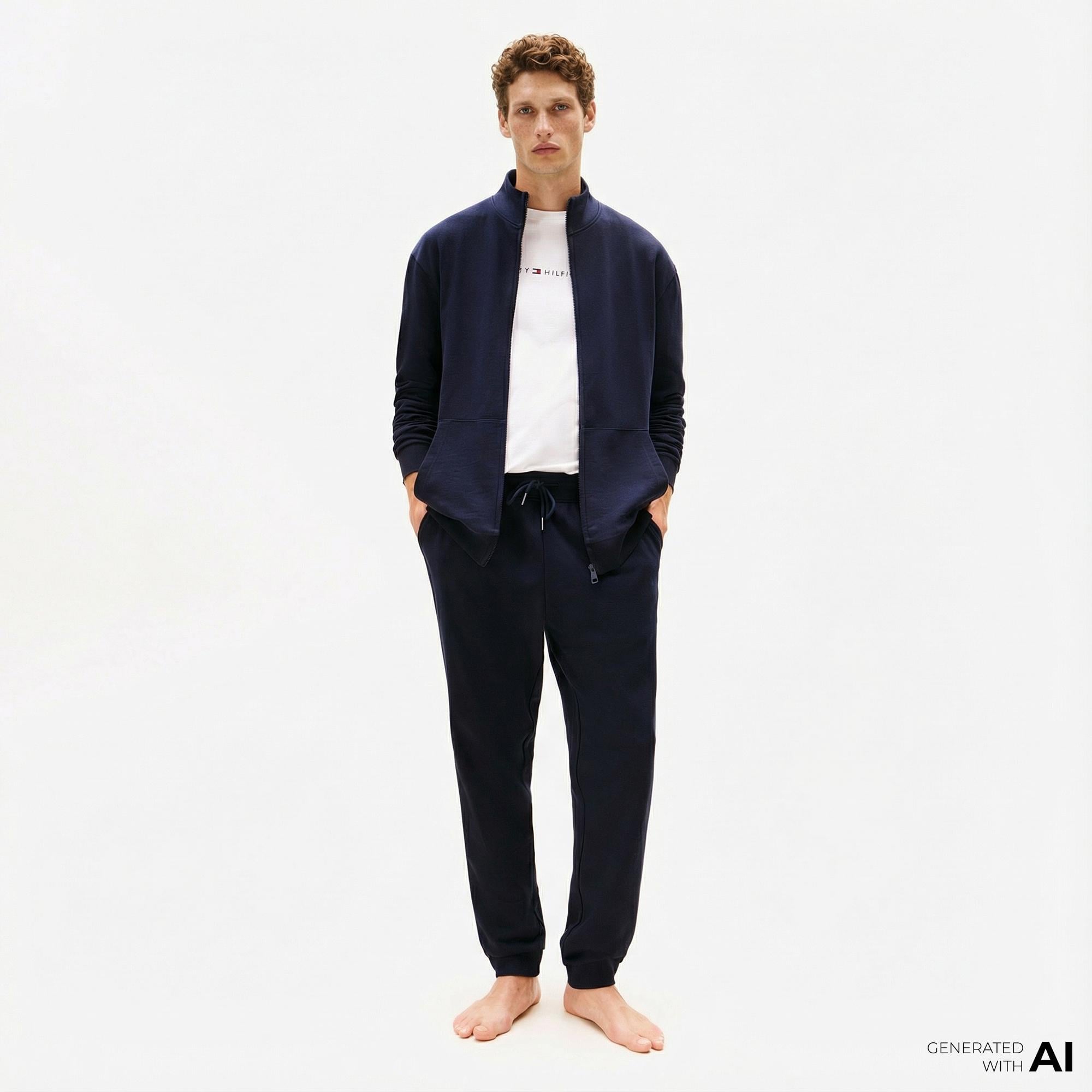 Tommy Hilfiger Track Erkek Lacivert Pijama