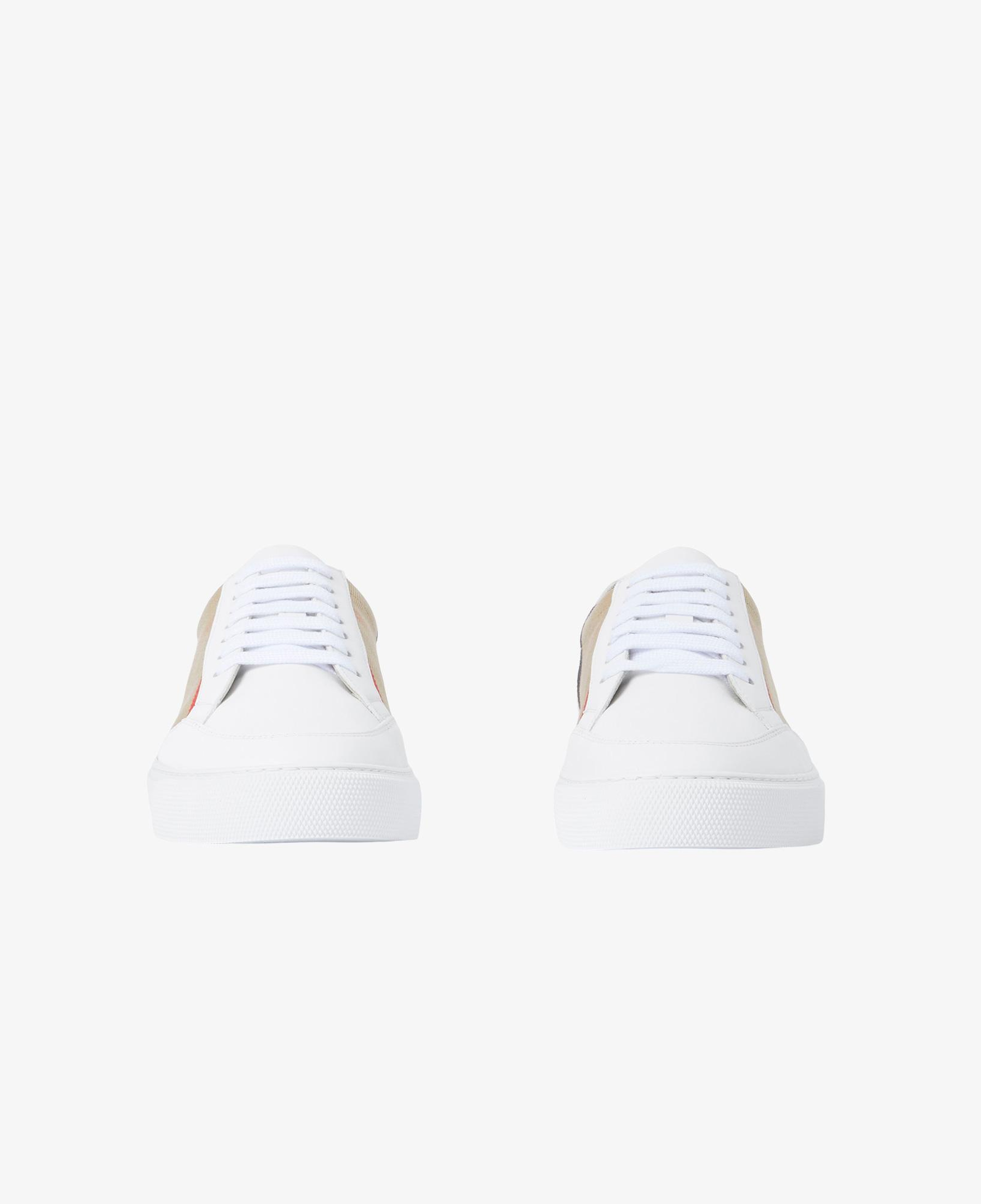 Burberry House Check and Leather Kadın Beyaz Sneaker