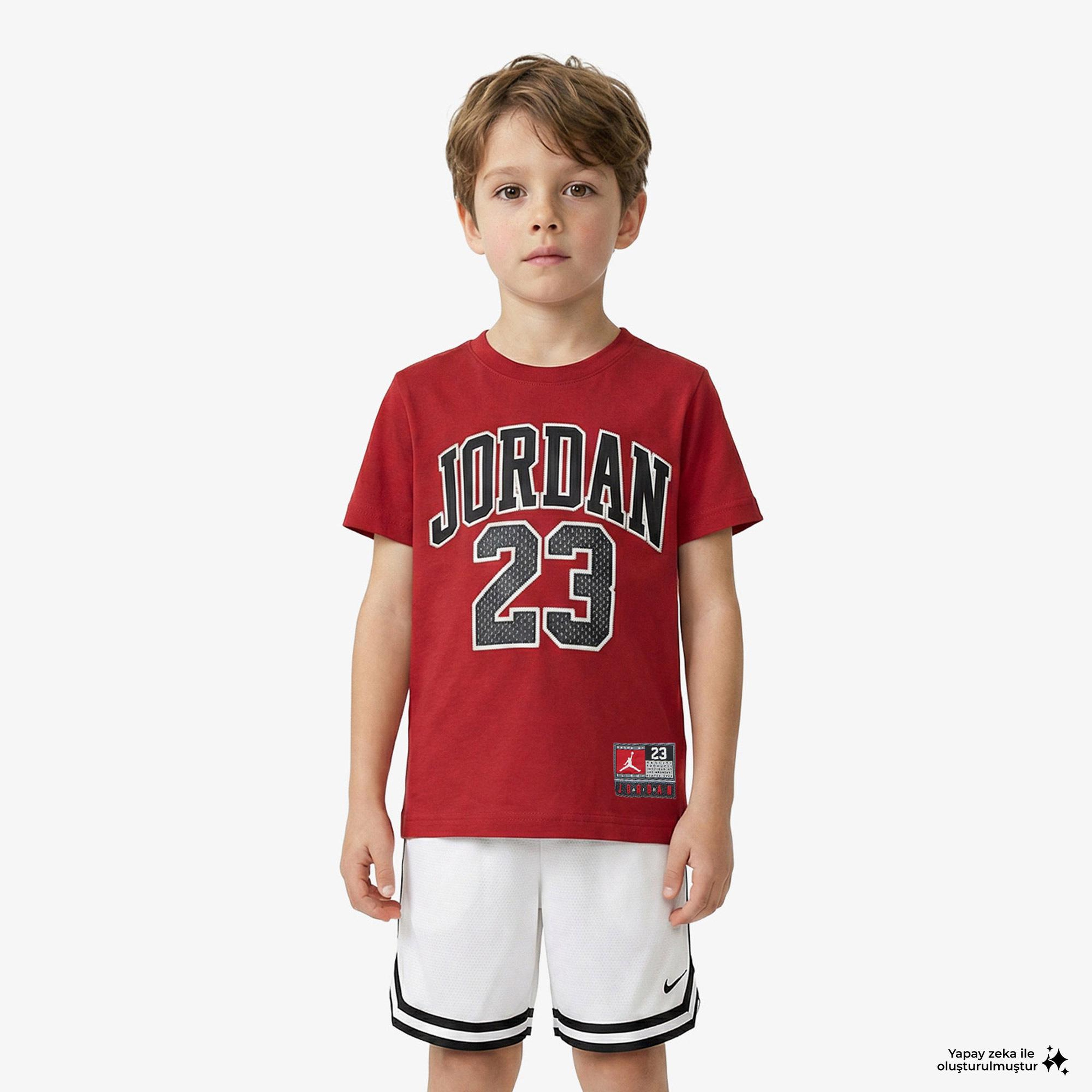 Jordan Practice Flight Çocuk Kırmızı T-Shirt