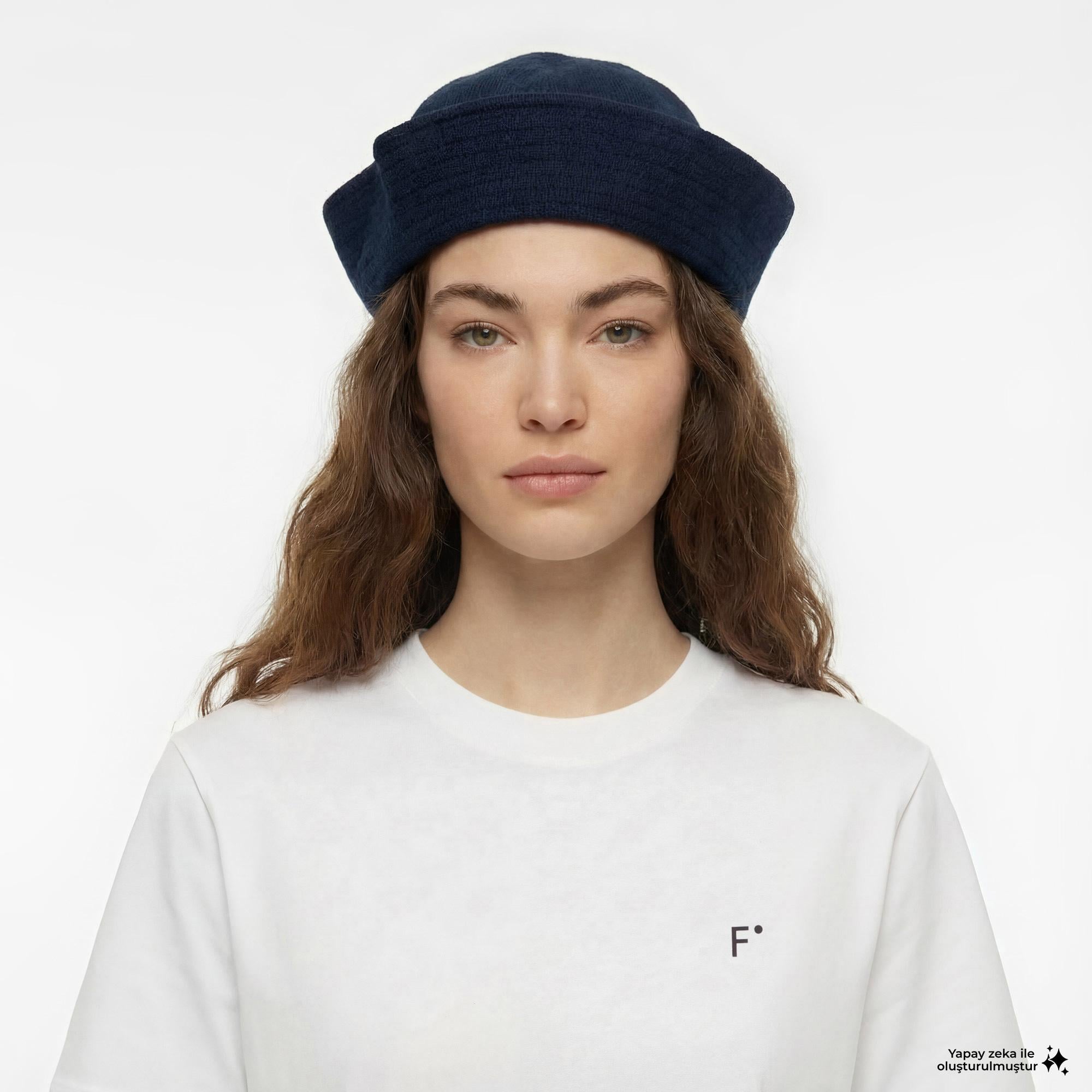 FashFed F İkonlu Unisex Beyaz T-Shirt