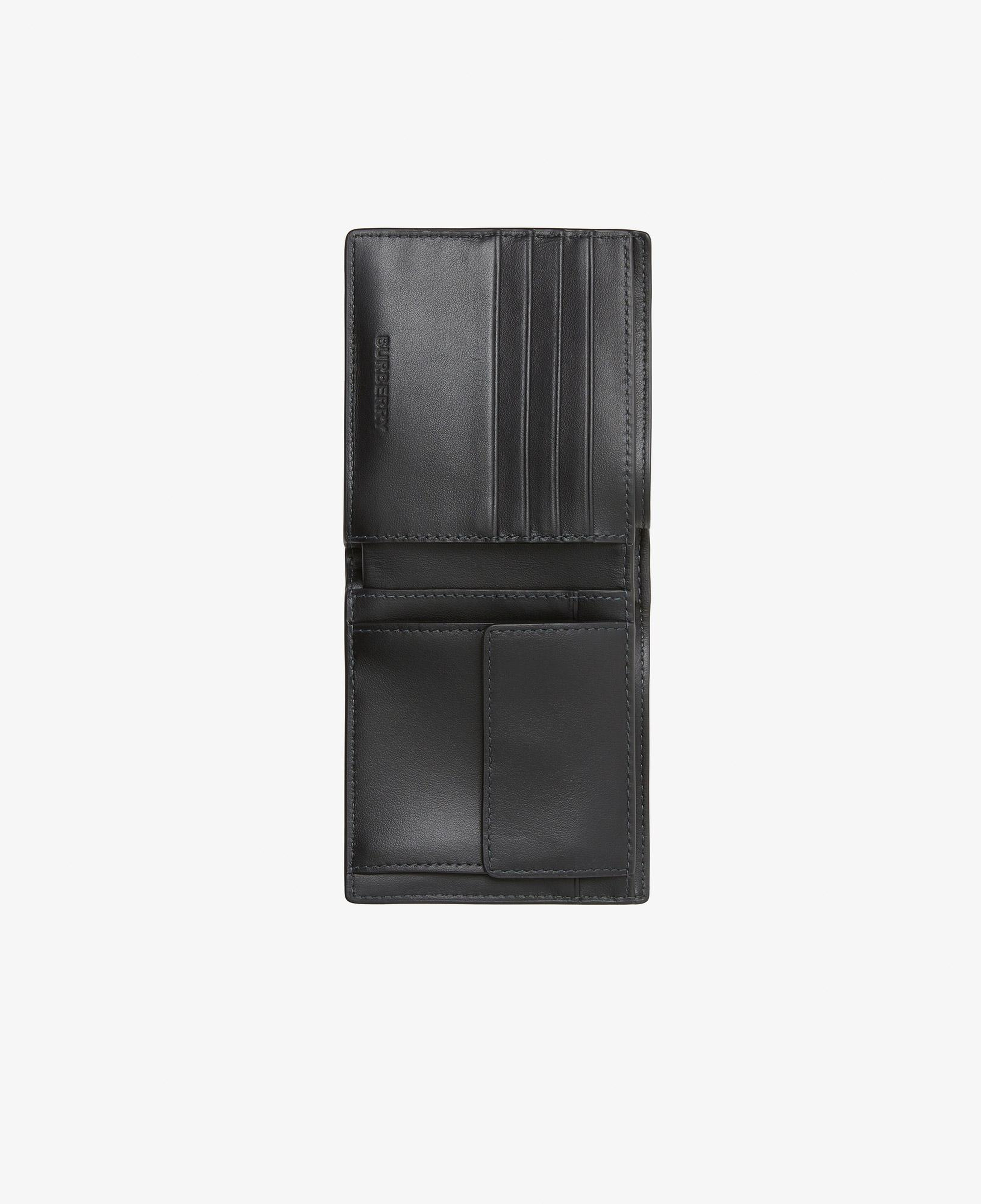Burberry Check Bifold Coin Erkek Gri Cüzdan