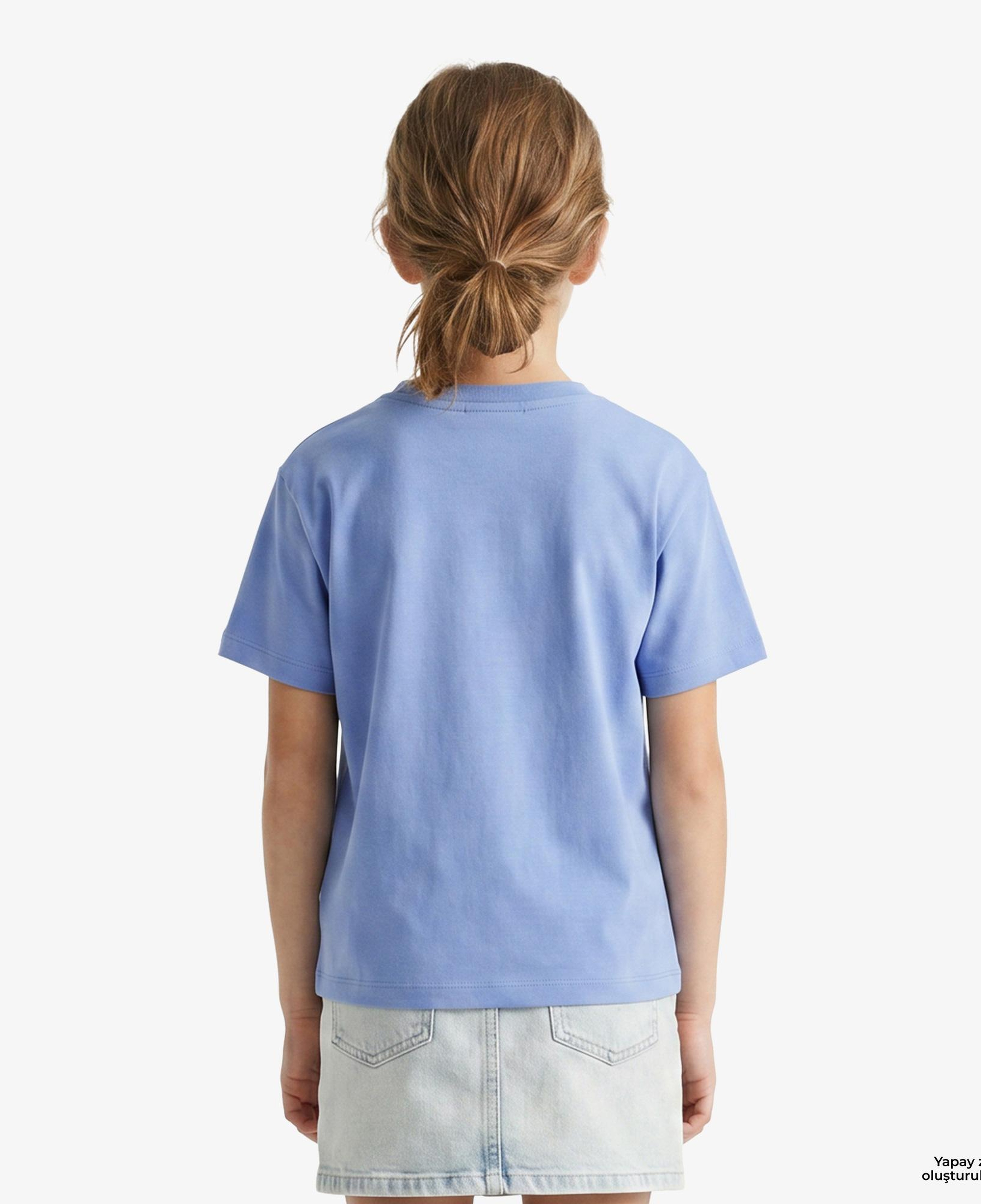 Calvin Klein Varsity Logo Çocuk Mavi T-Shirt