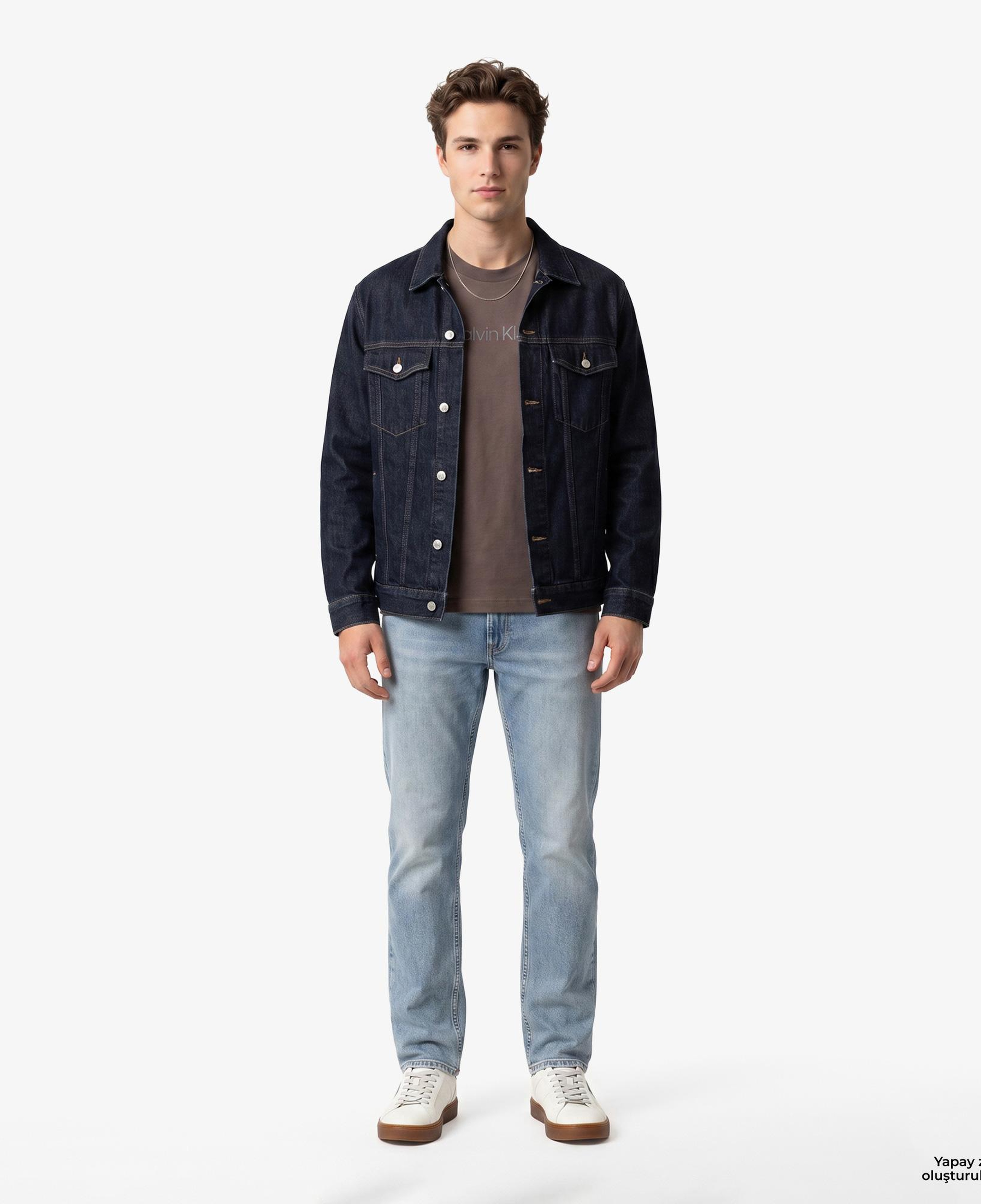 Calvin Klein 20S Sportswear Grap Erkek Kahverengi T-Shirt
