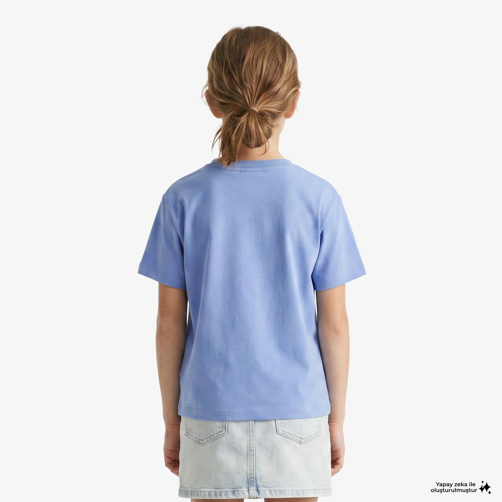 Calvin Klein Varsity Logo Çocuk Mavi T-Shirt