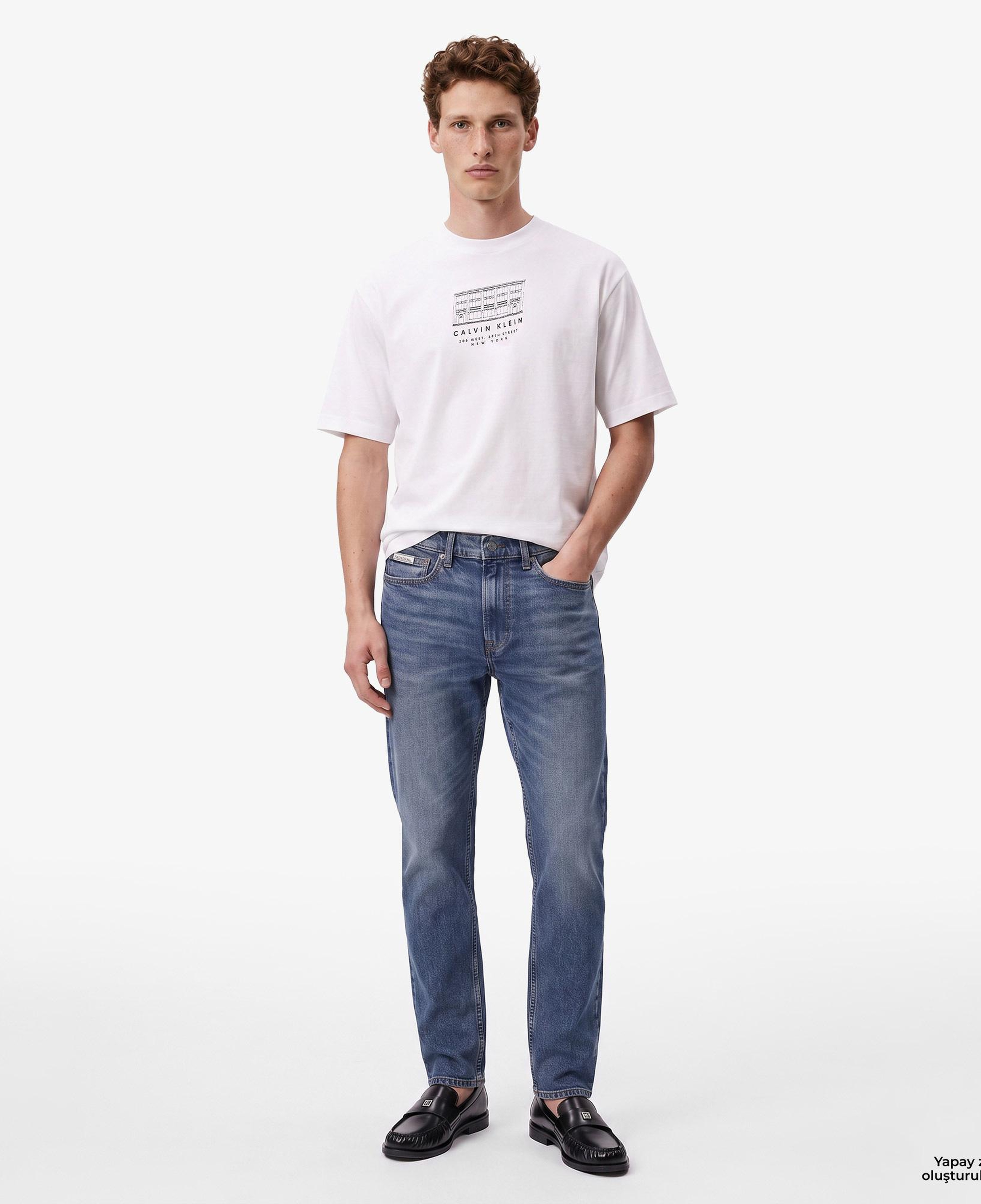 Calvin Klein Classic Taper Blue Erkek Mavi Jean