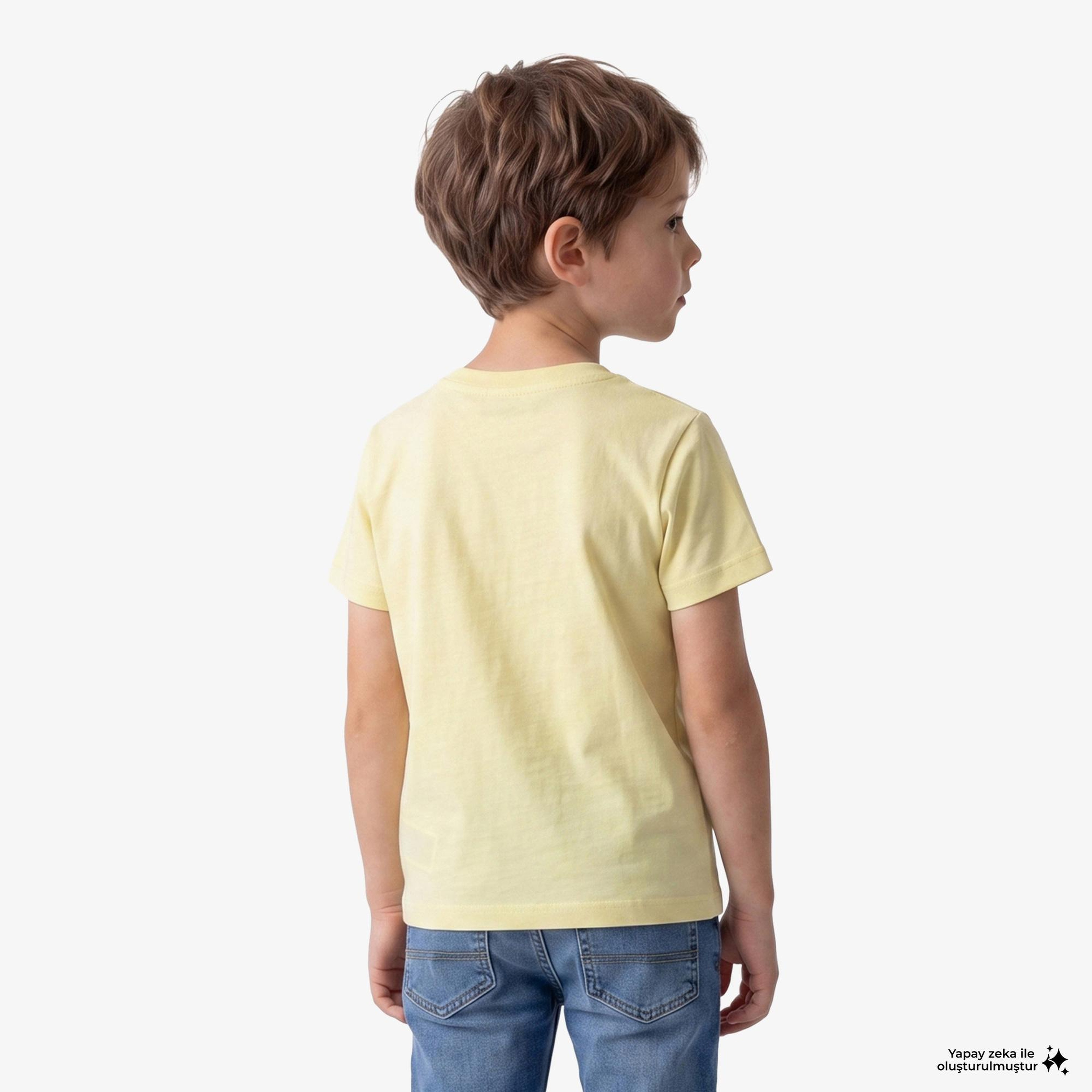 Calvin Klein Logo Çocuk Sarı T-Shirt