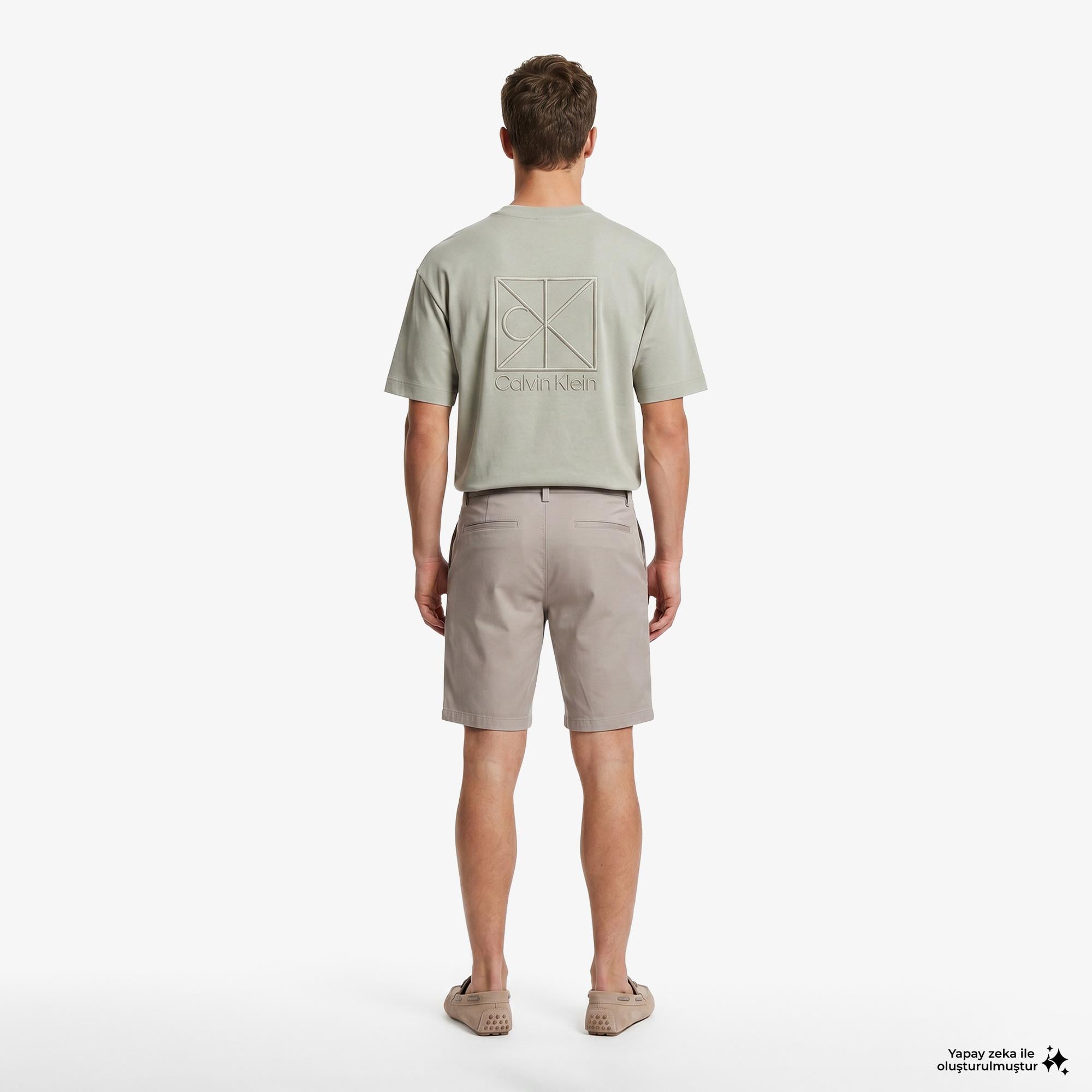 Calvin Klein Refined Stretch Classic Erkek Kahverengi Şort