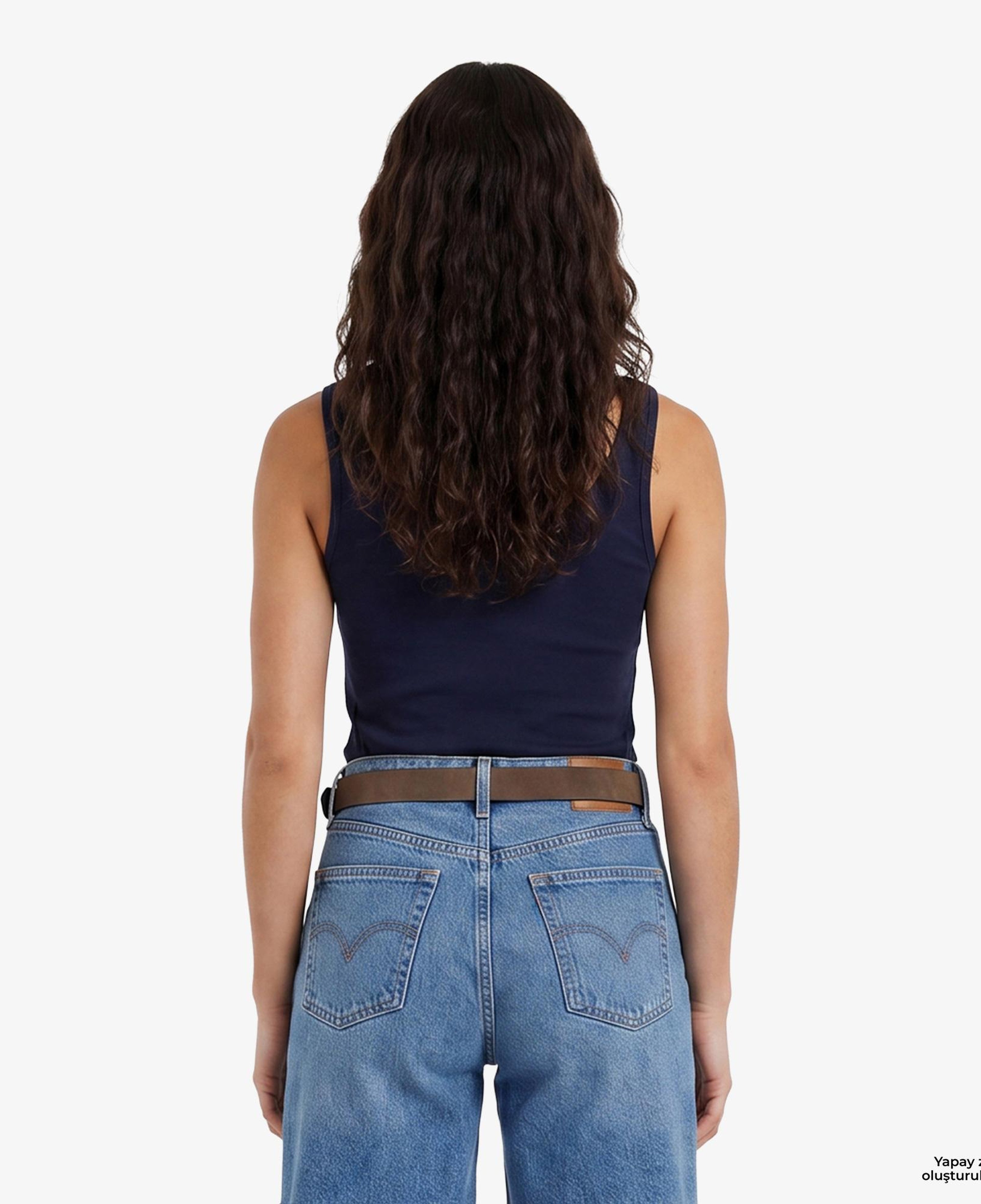 Calvin Klein Graphic Tank Kadın Mavi Atlet
