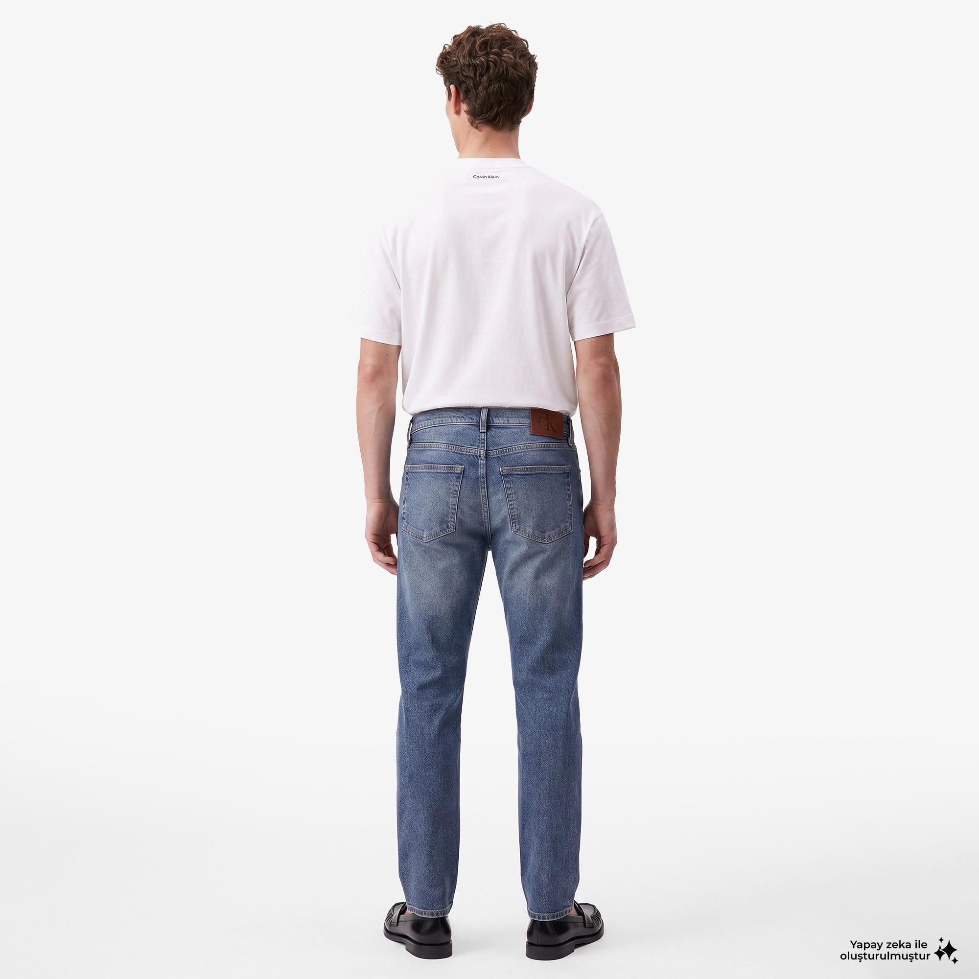 Calvin Klein Classic Taper Blue Erkek Mavi Jean