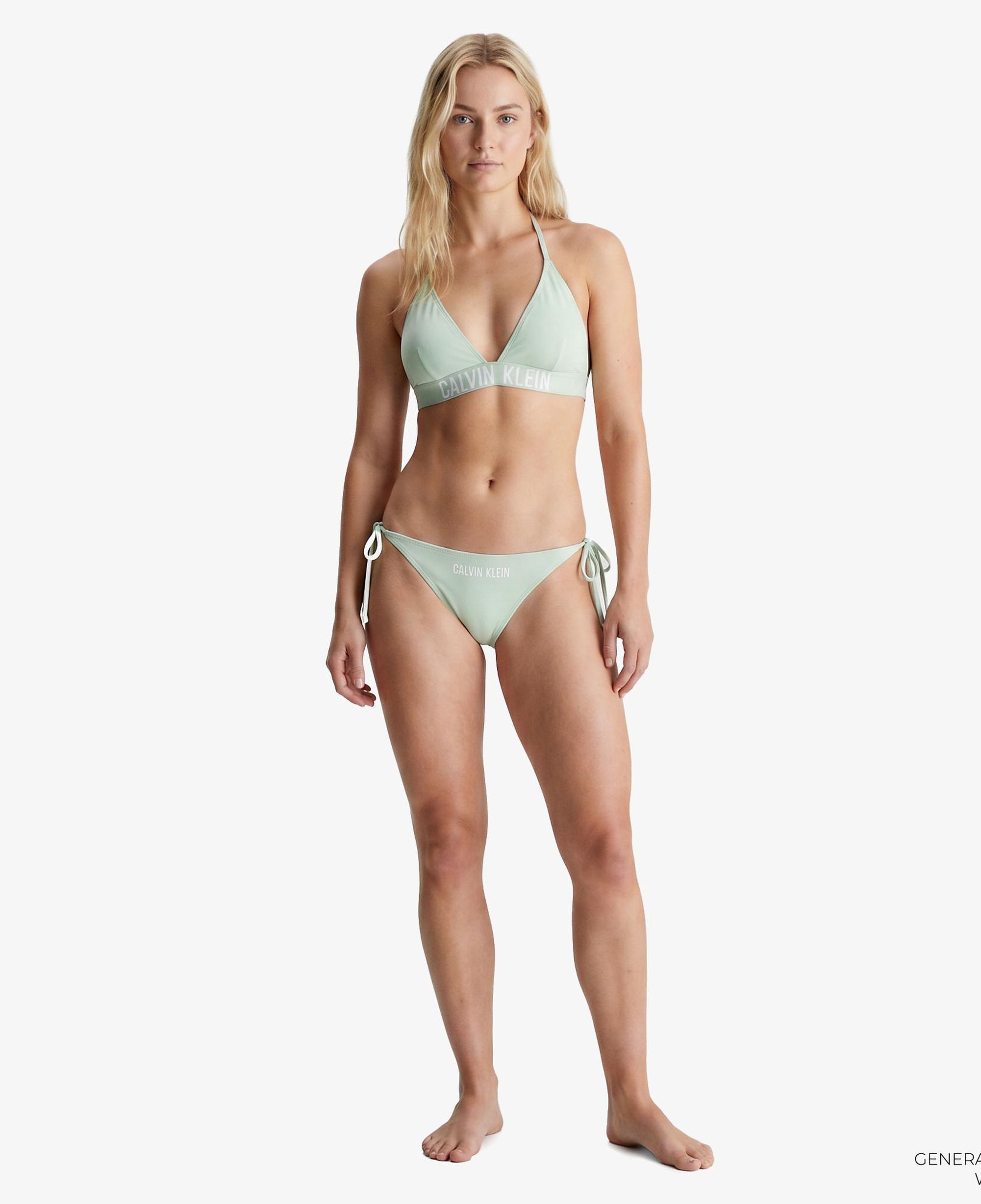 Calvin Klein Side Tie Kadın Haki Bikini Altı