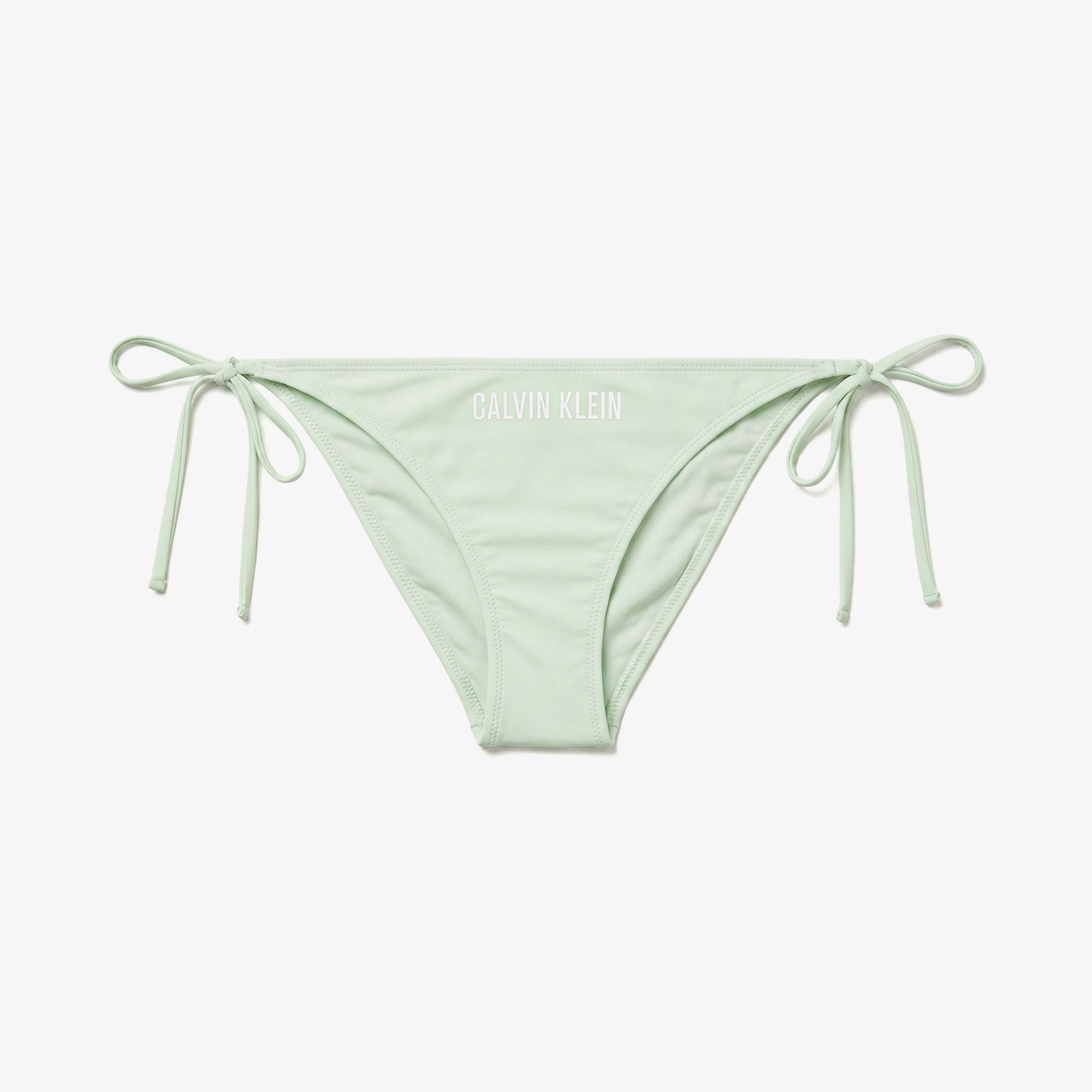 Calvin Klein Side Tie Kadın Haki Bikini Altı