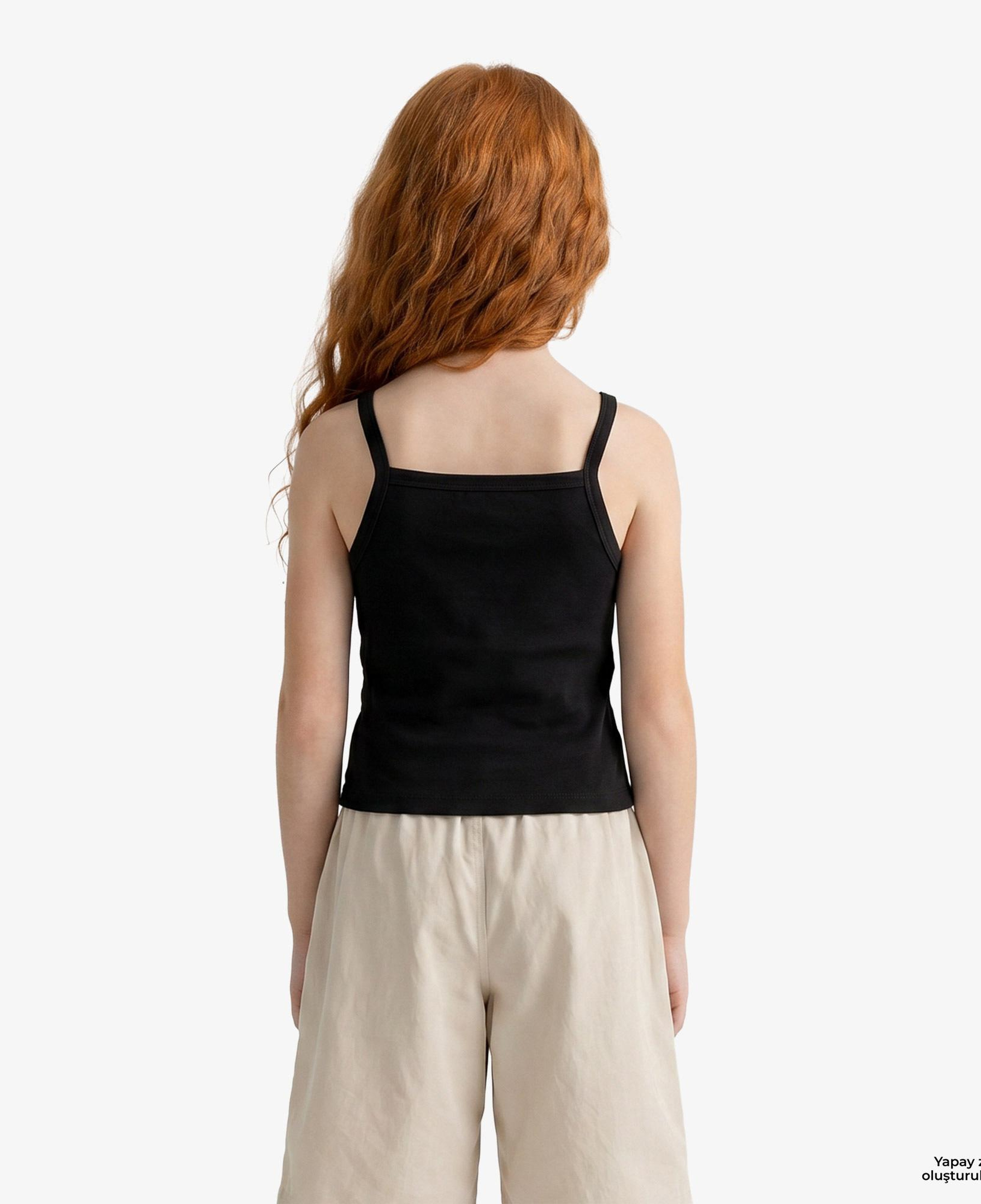 Calvin Klein Punto Strap Çocuk Siyah T-Shirt