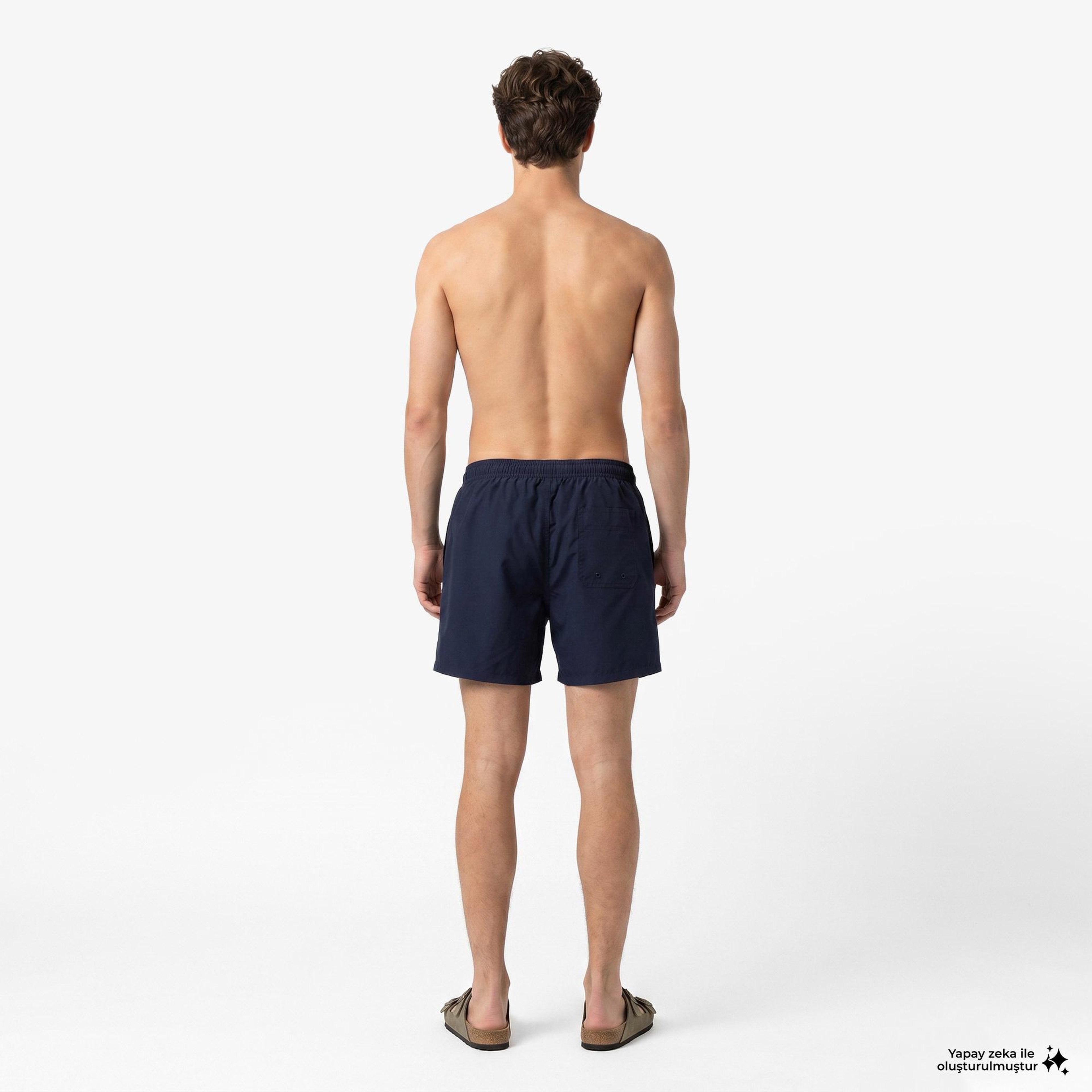 Calvin Klein Medium Drawstring Core Erkek Mavi Deniz Şortu