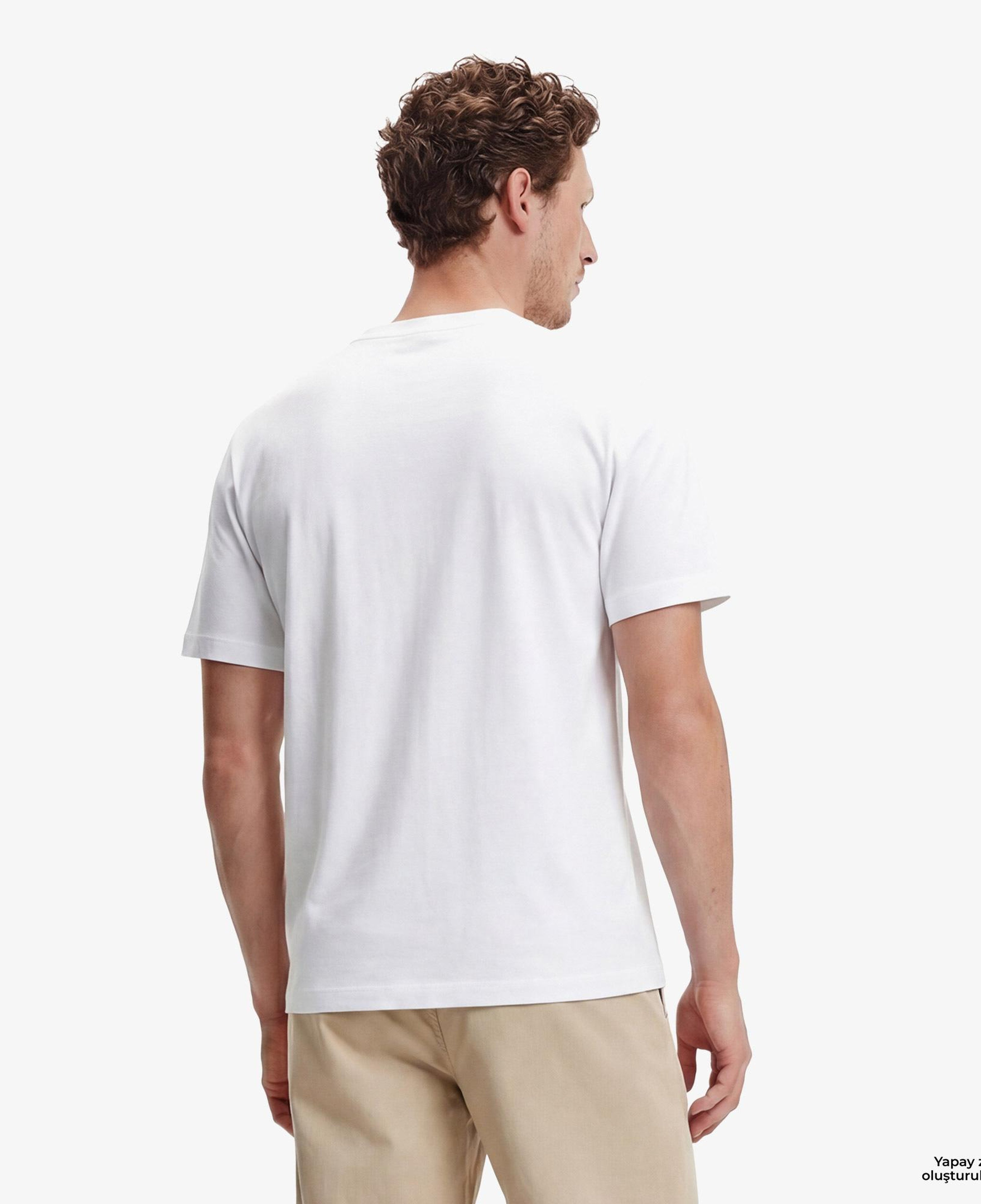 Calvin Klein Relaxed Fit Graphic  Erkek Beyaz T-Shirt