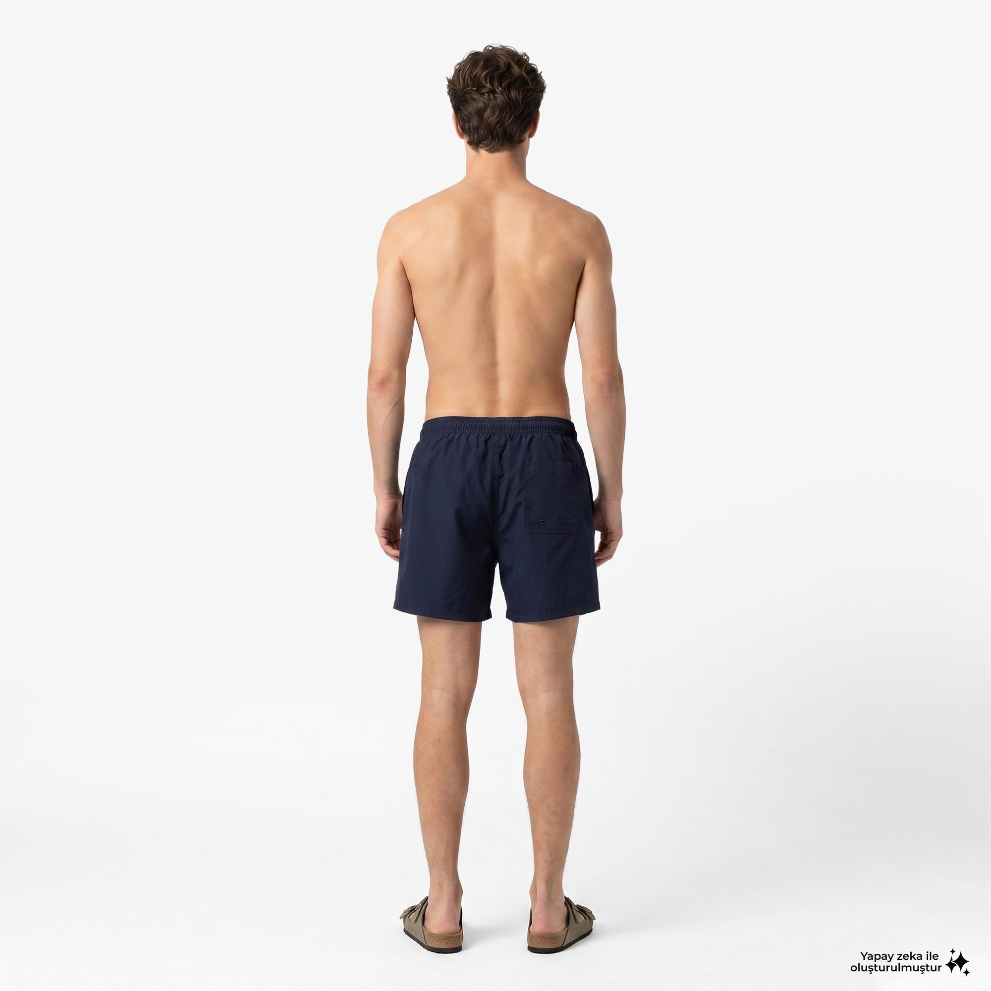 Calvin Klein Medium Drawstring Core Erkek Mavi Deniz Şortu