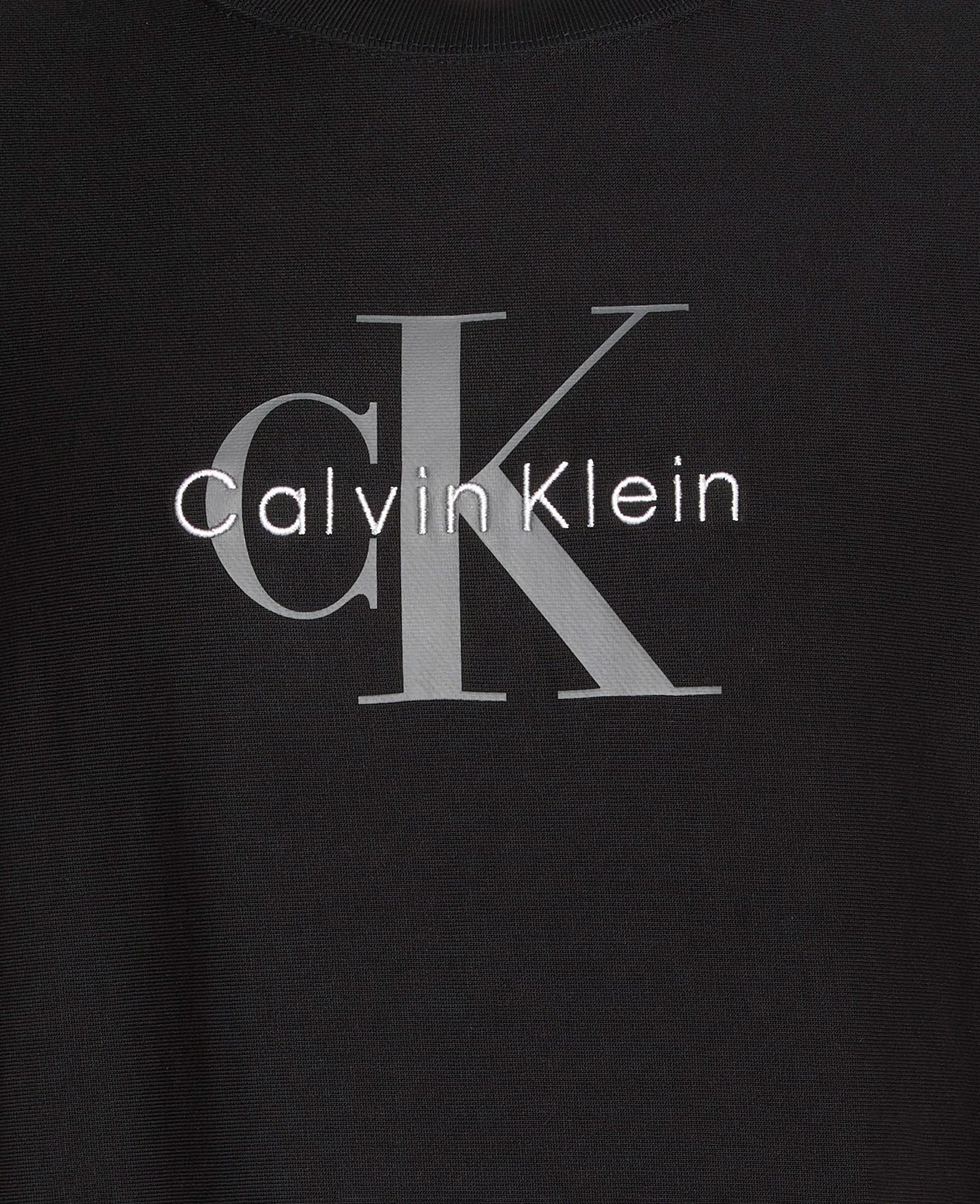 Calvin Klein Premium Terry Monologo Erkek Siyah Sweatshirt