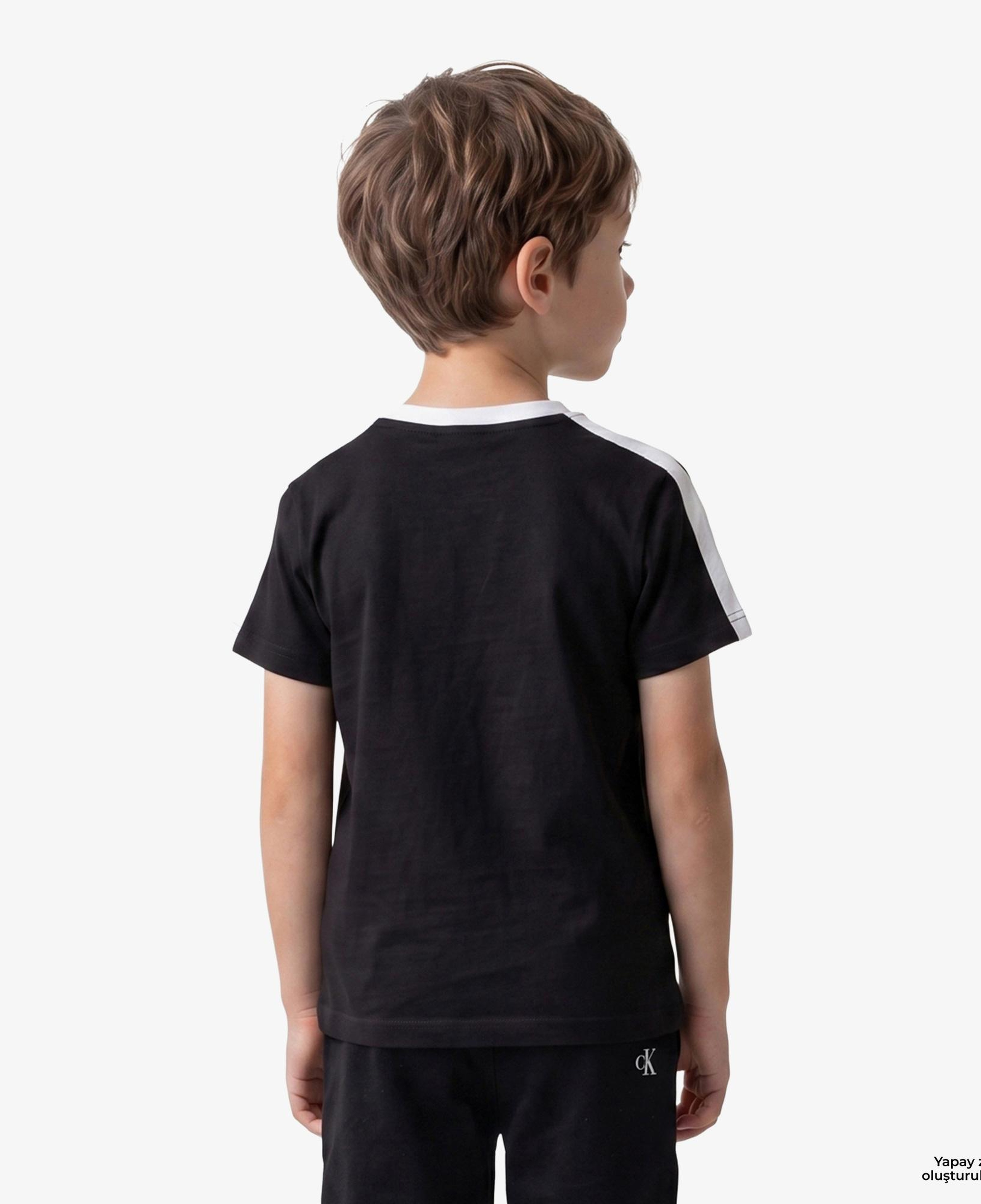 Calvin Klein Taping Çocuk Siyah T-Shirt
