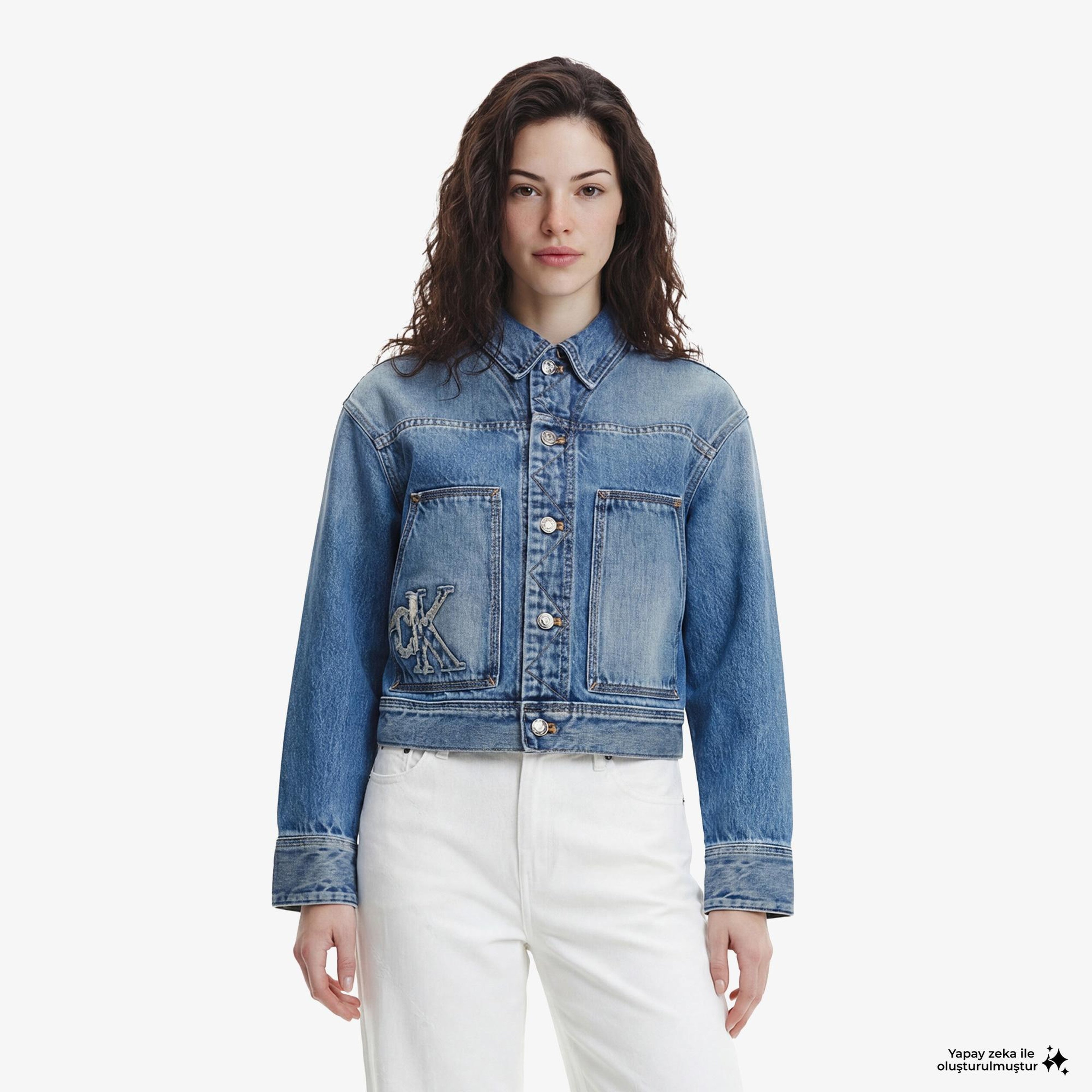Calvin Klein Workwear Kadın Mavi Ceket