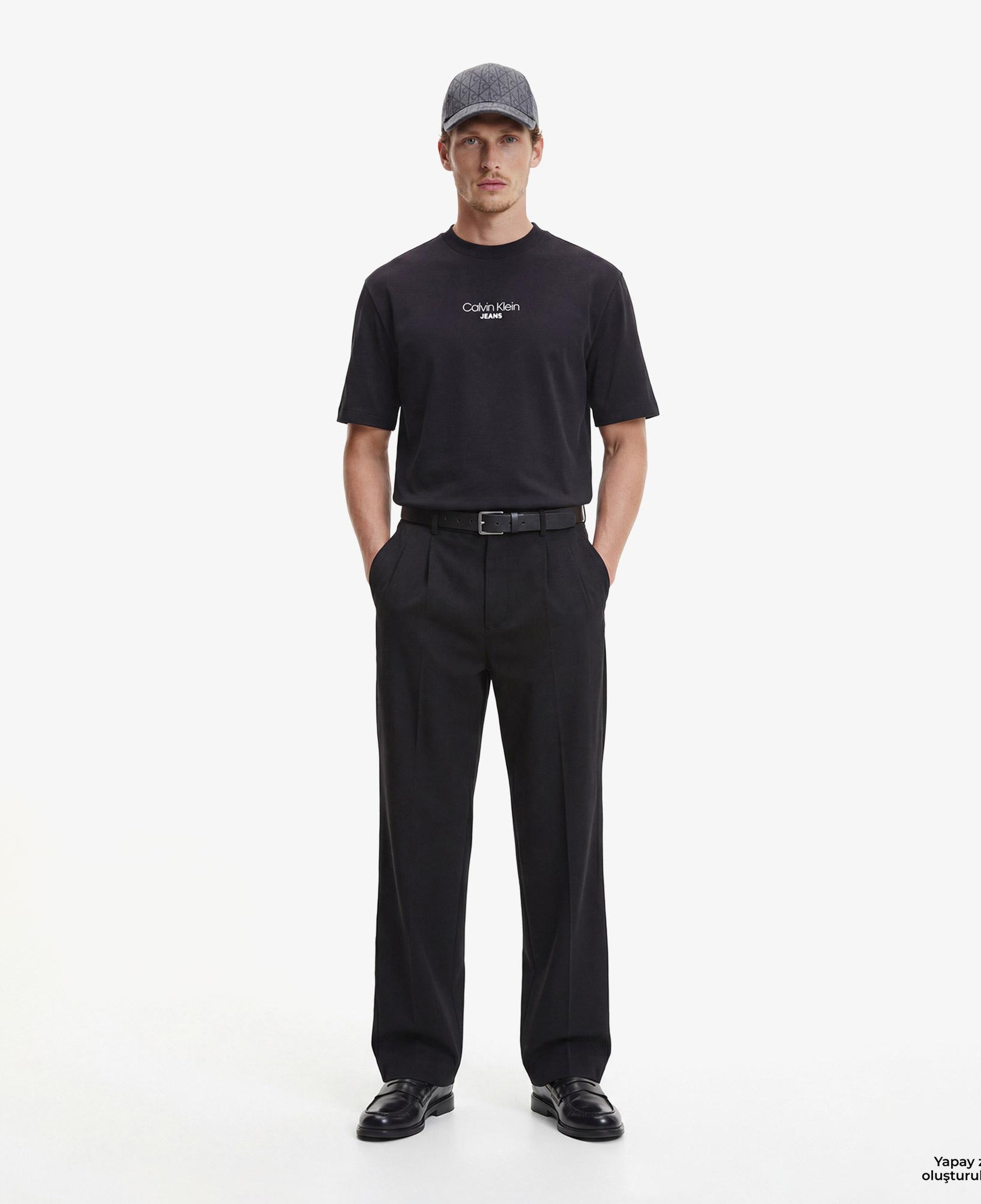 Calvin Klein Relaxed Fit Graphic Erkek Siyah T-Shirt