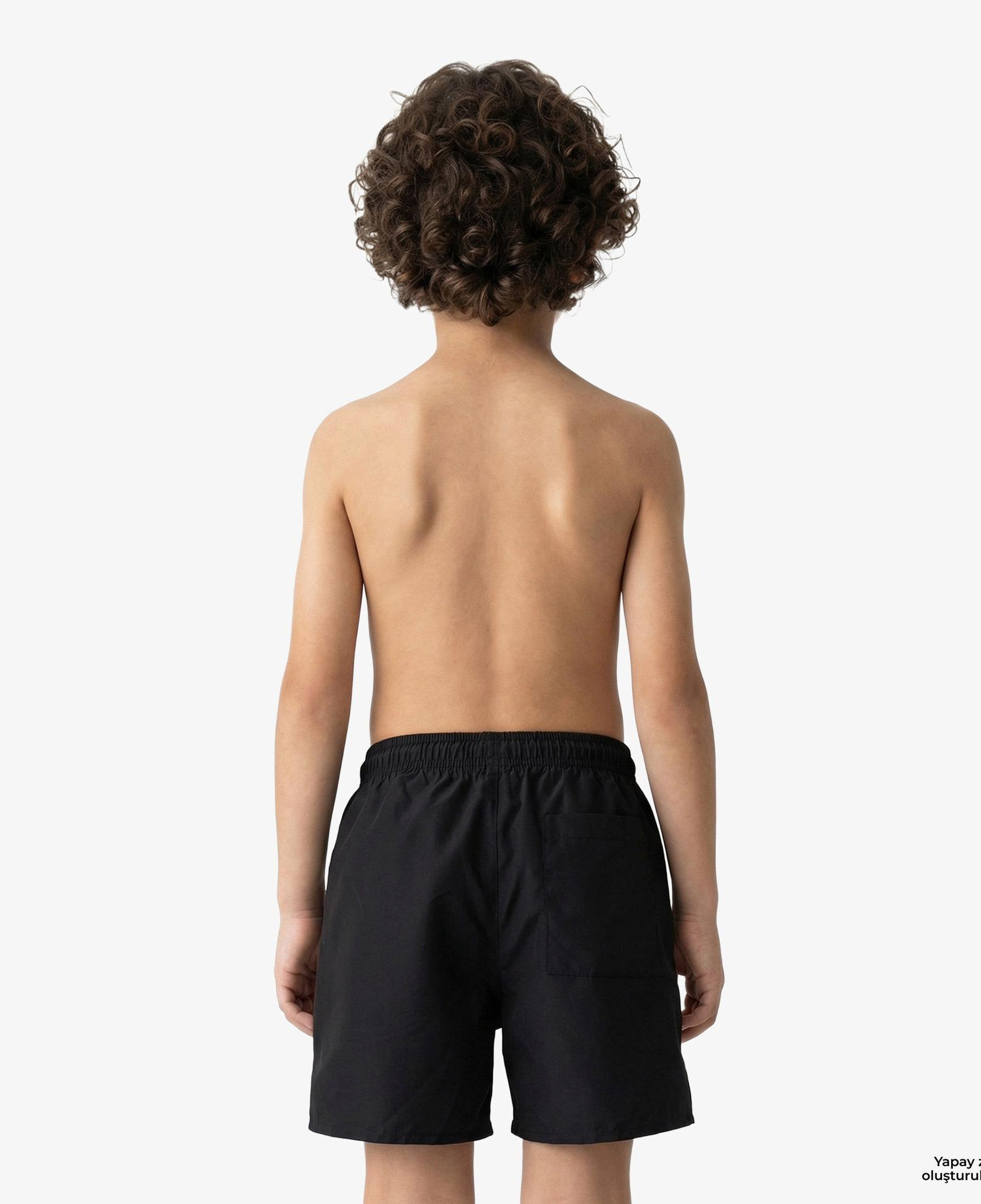 Calvin Klein Medium Drawstring Çocuk Siyah Deniz Şortu