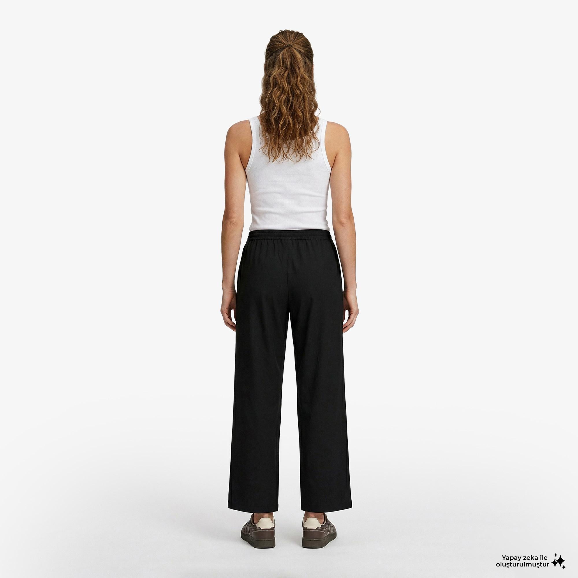 Calvin Klein Commuter Woven Kadın Siyah Pantolon