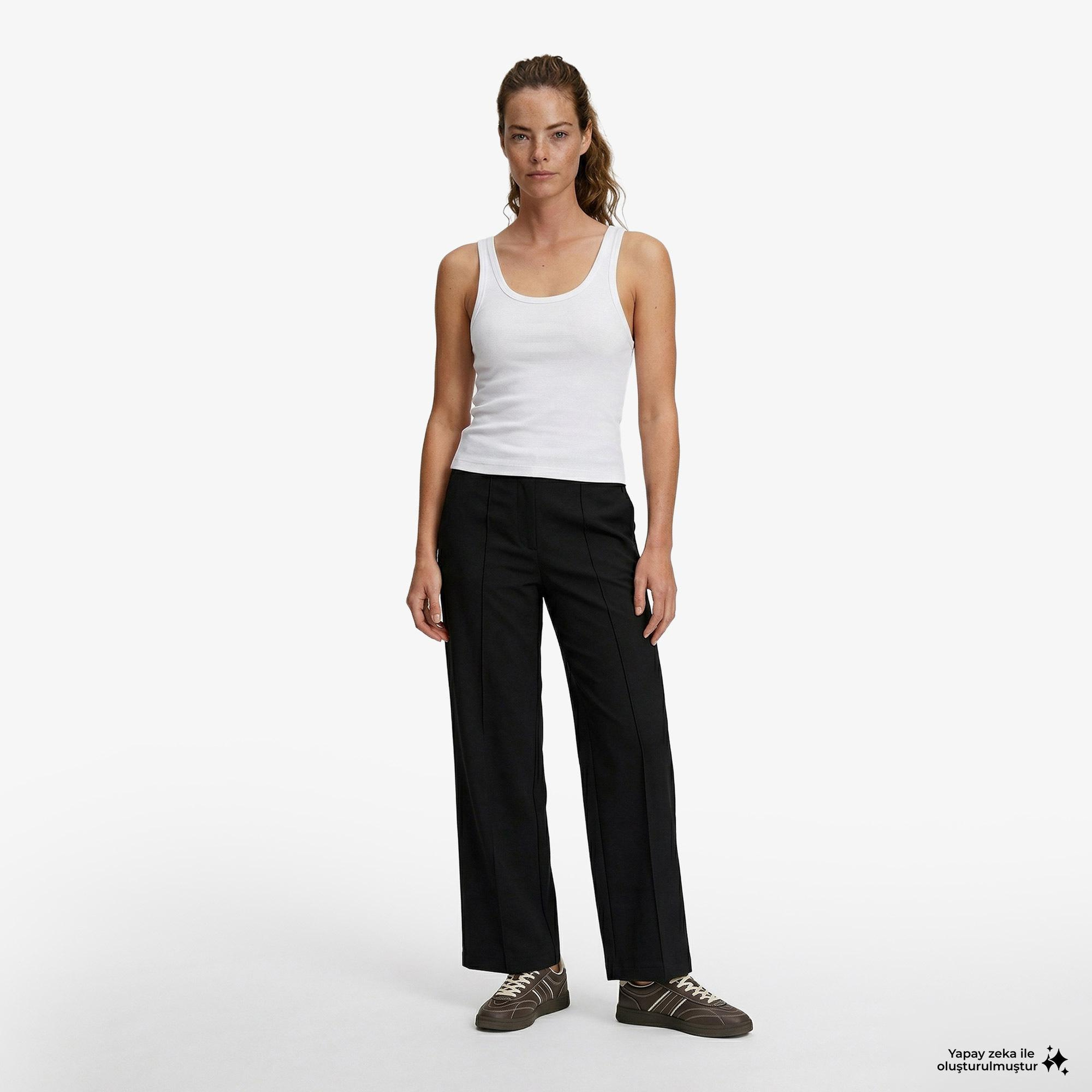 Calvin Klein Commuter Woven Kadın Siyah Pantolon