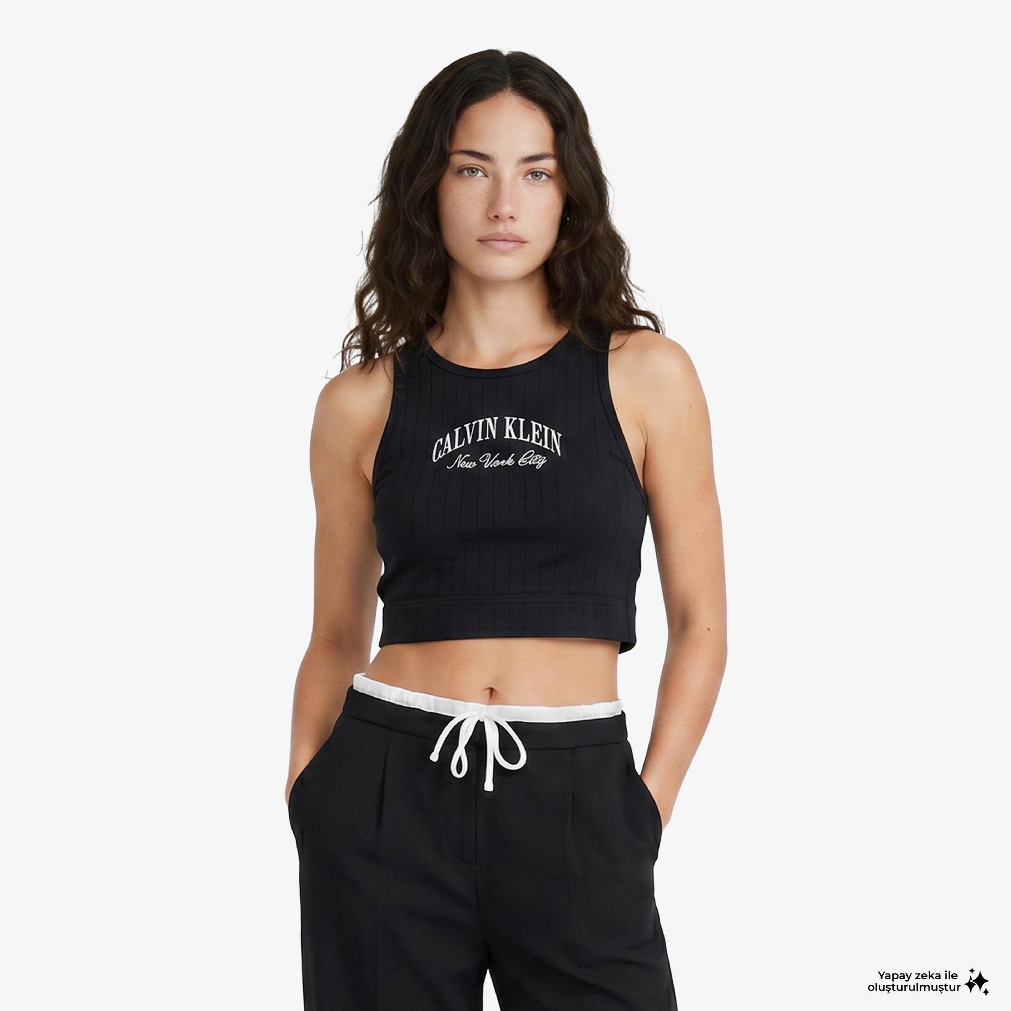 Calvin Klein Unlined Kadın Siyah Spor Sütyeni