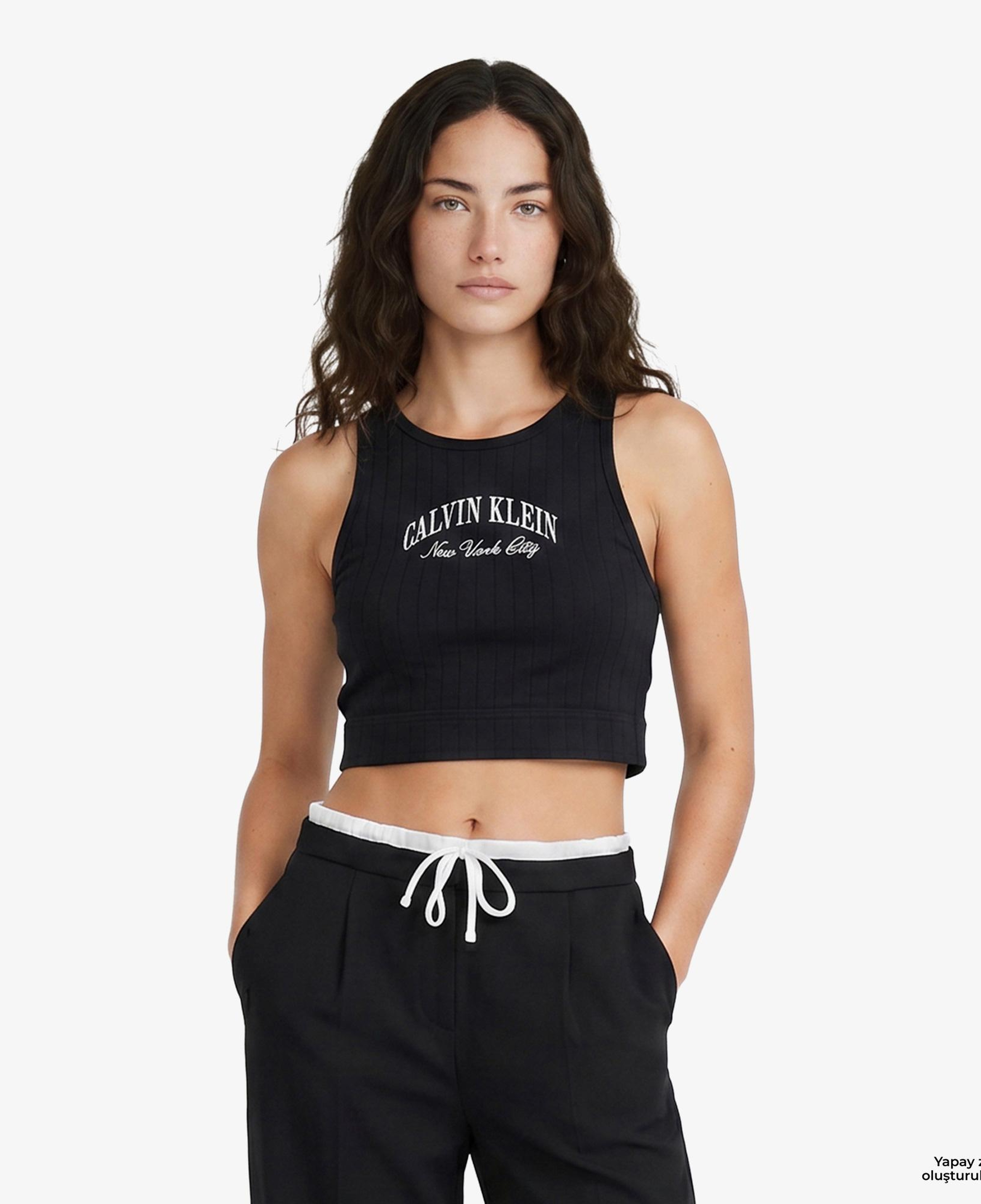 Calvin Klein Unlined Kadın Siyah Spor Sütyeni