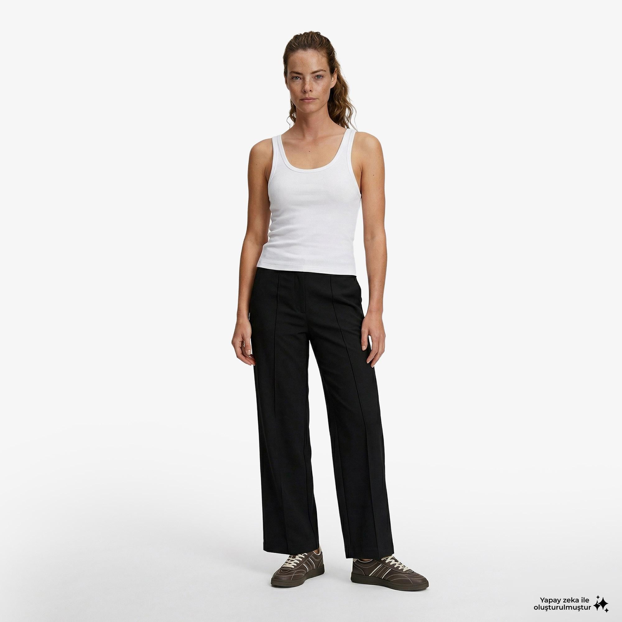 Calvin Klein Commuter Woven Kadın Siyah Pantolon