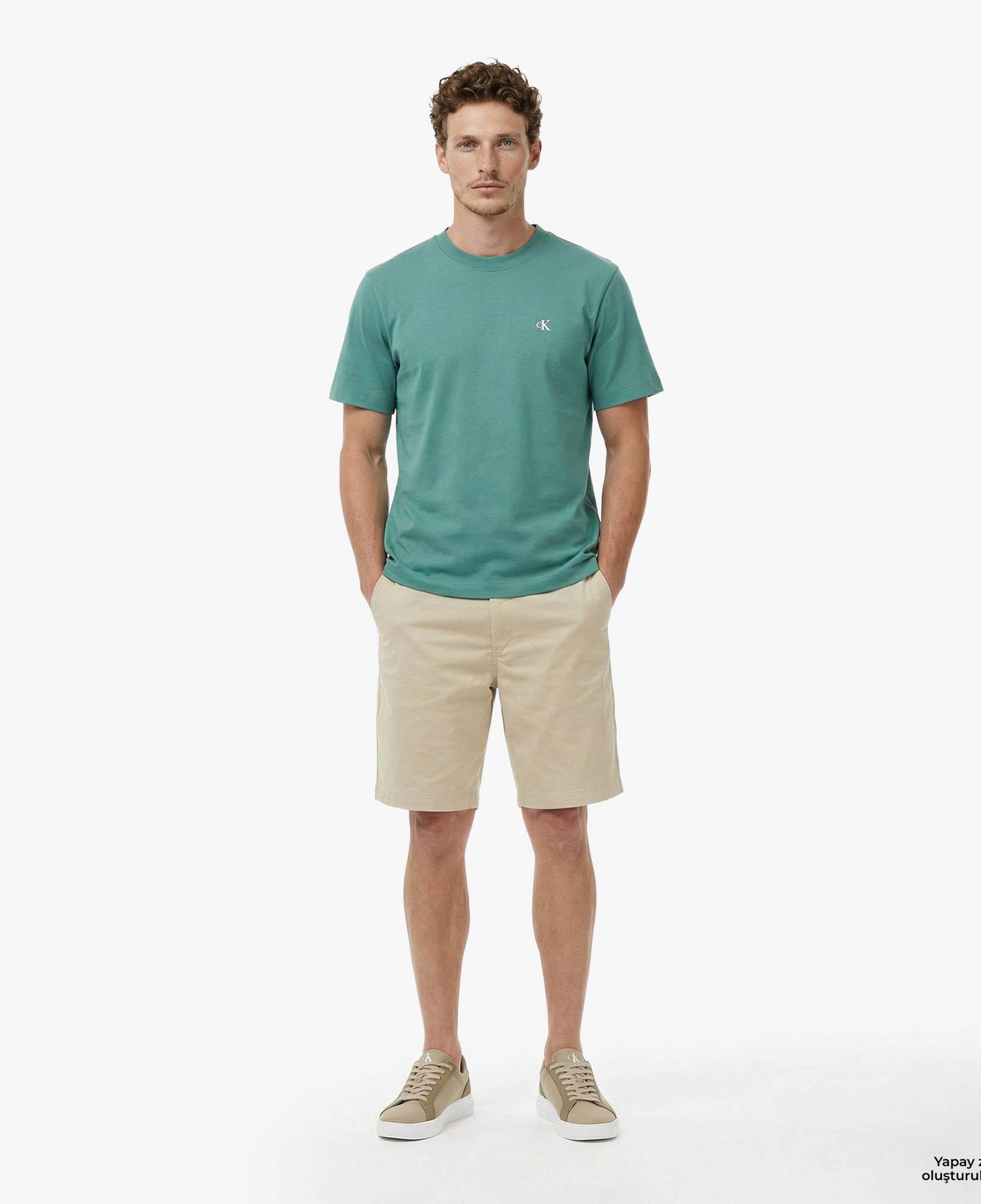 Calvin Klein Easy Monogram Erkek Yeşil T-Shirt