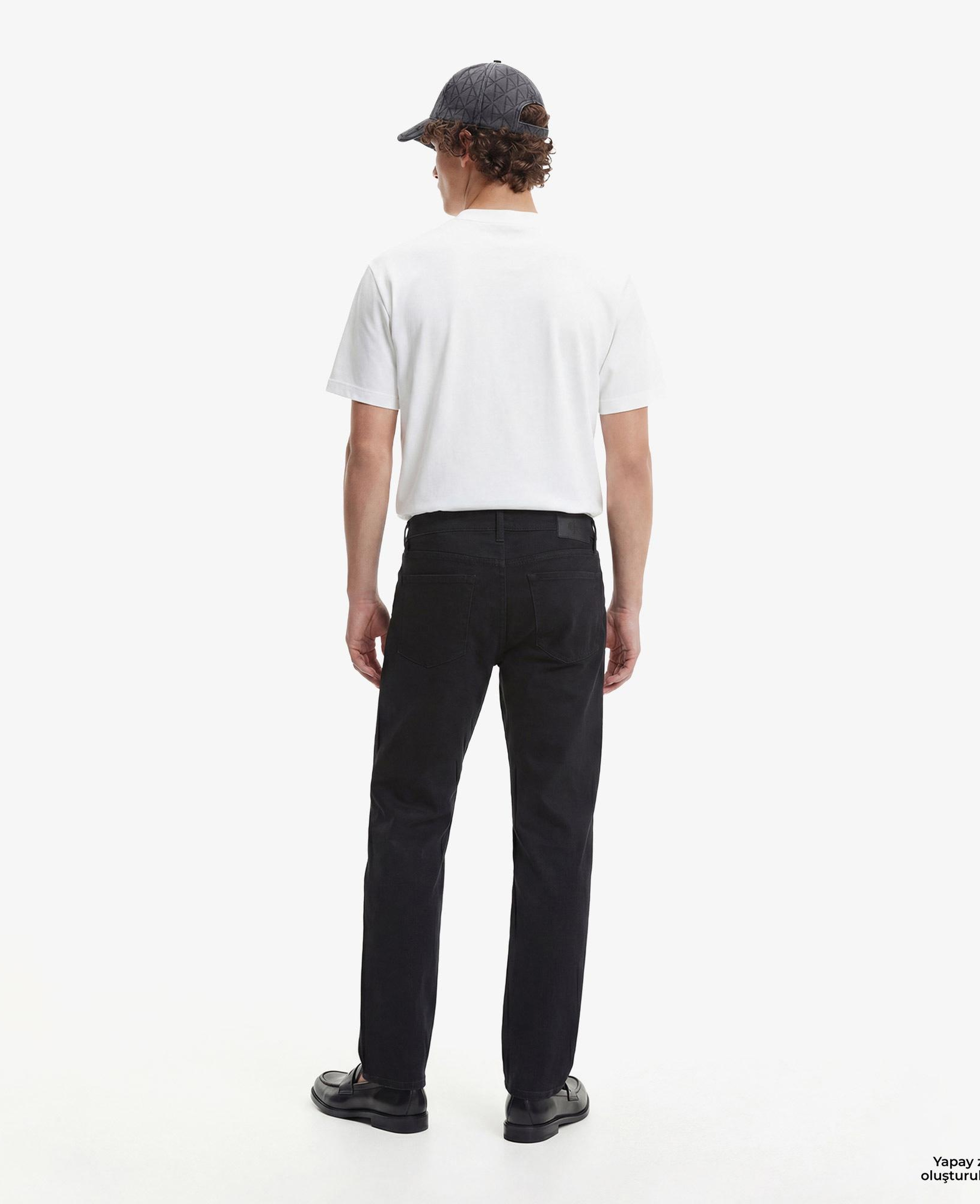 Calvin Klein Slim Straight Erkek Siyah Jean