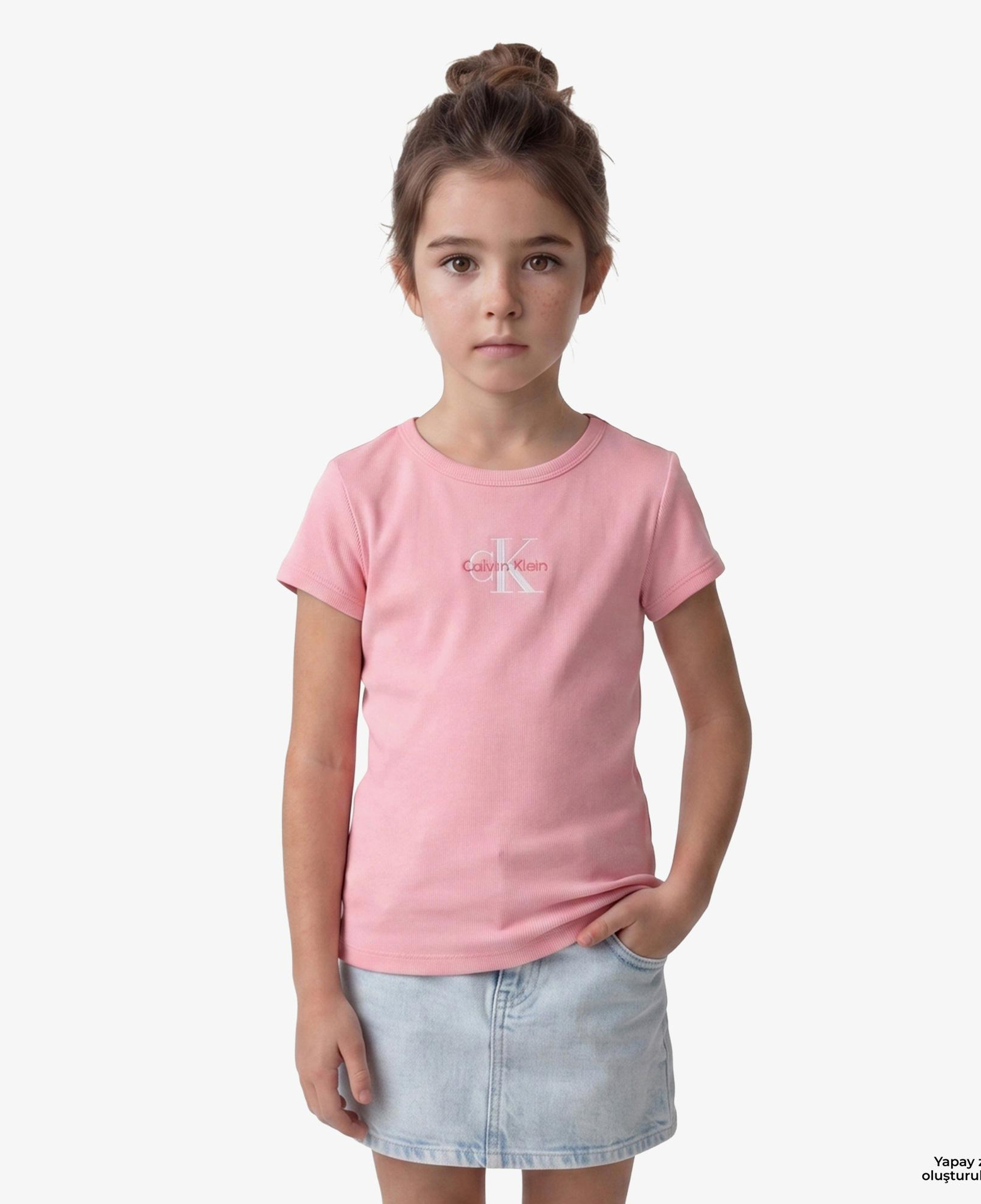 Calvin Klein Monologo Baby Çocuk Pembe T-Shirt