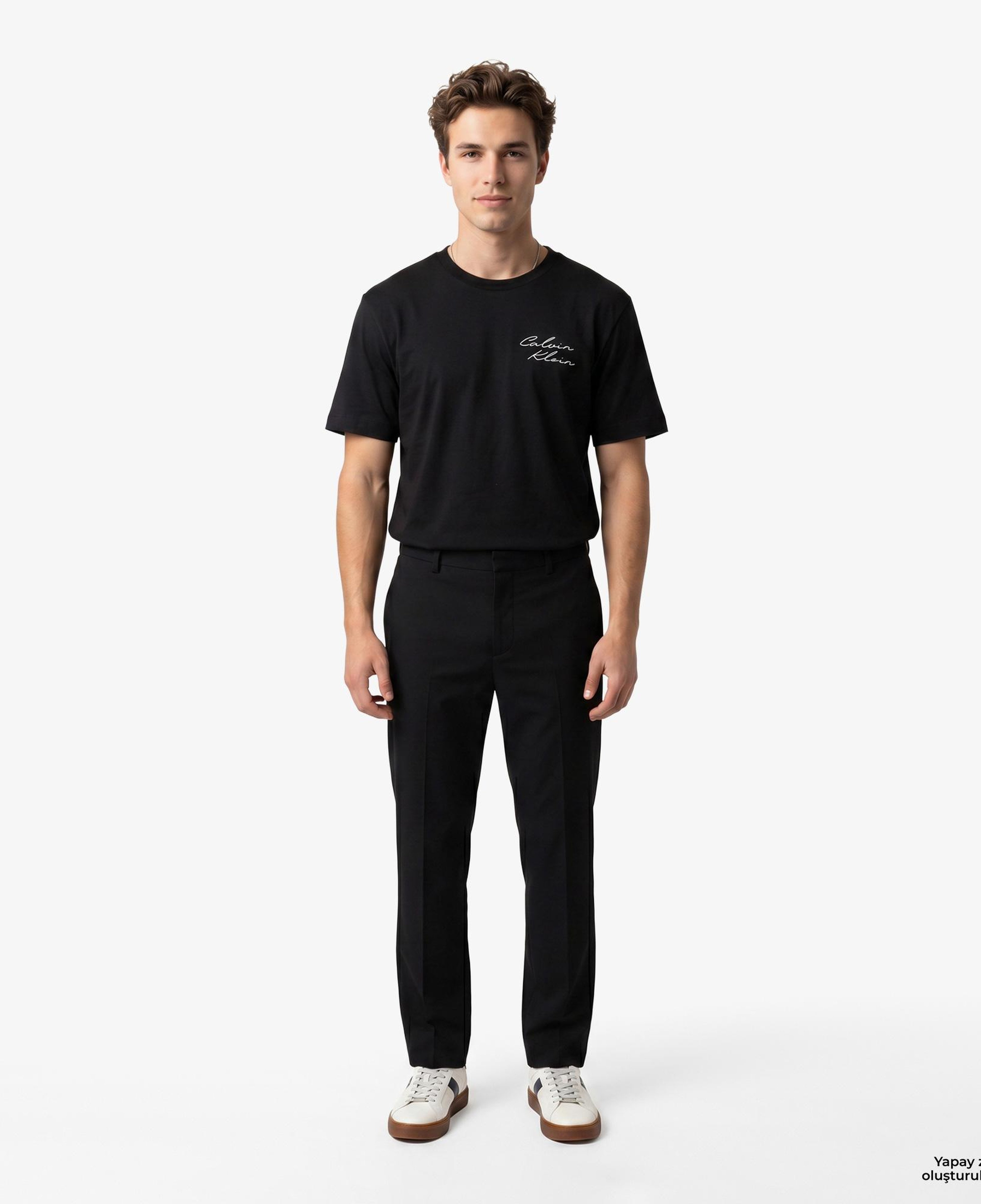 Calvin Klein April Graphic Seasonal Erkek Siyah T-Shirt