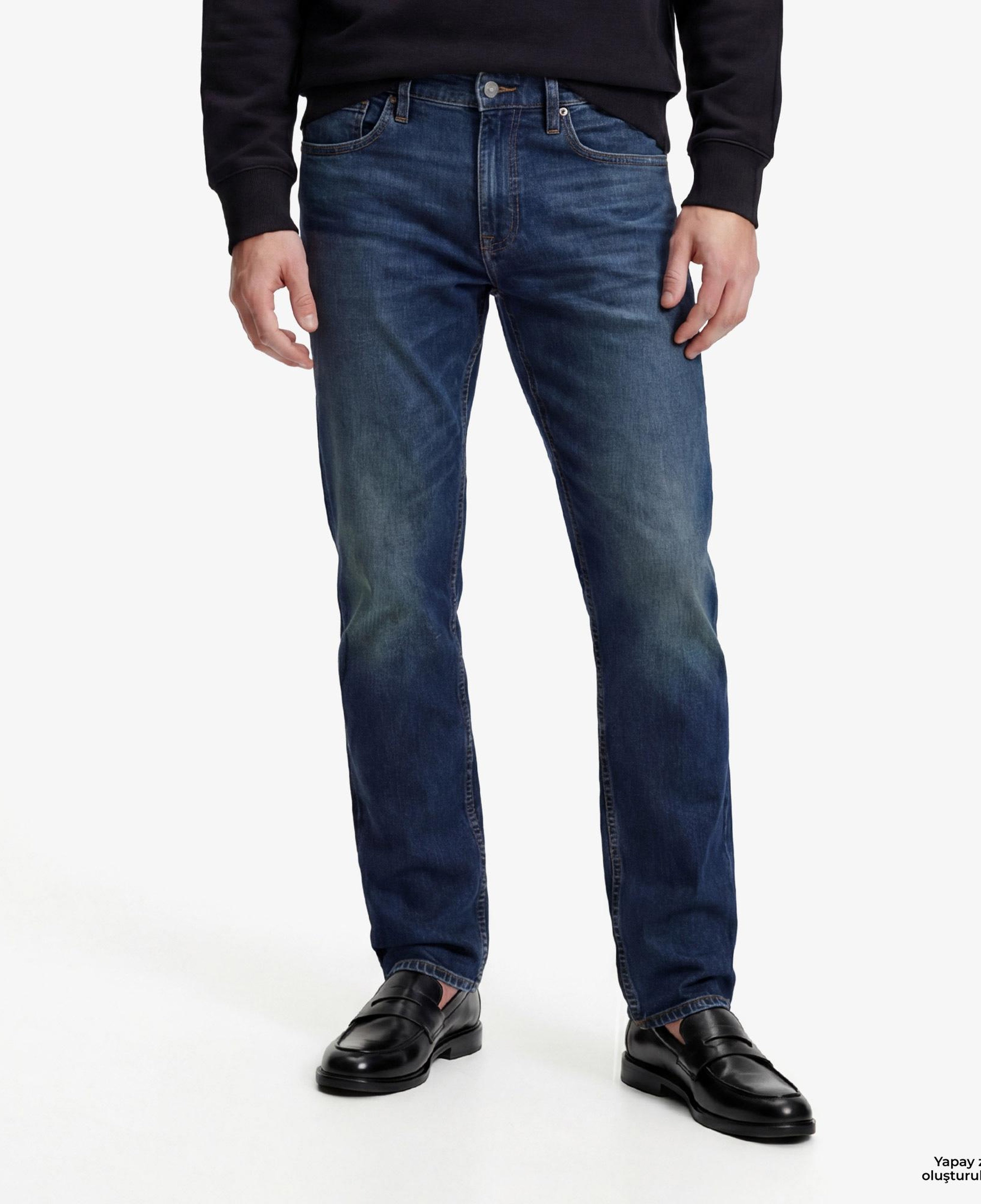 Calvin Klein Slim Vine Street Erkek Mavi Jean