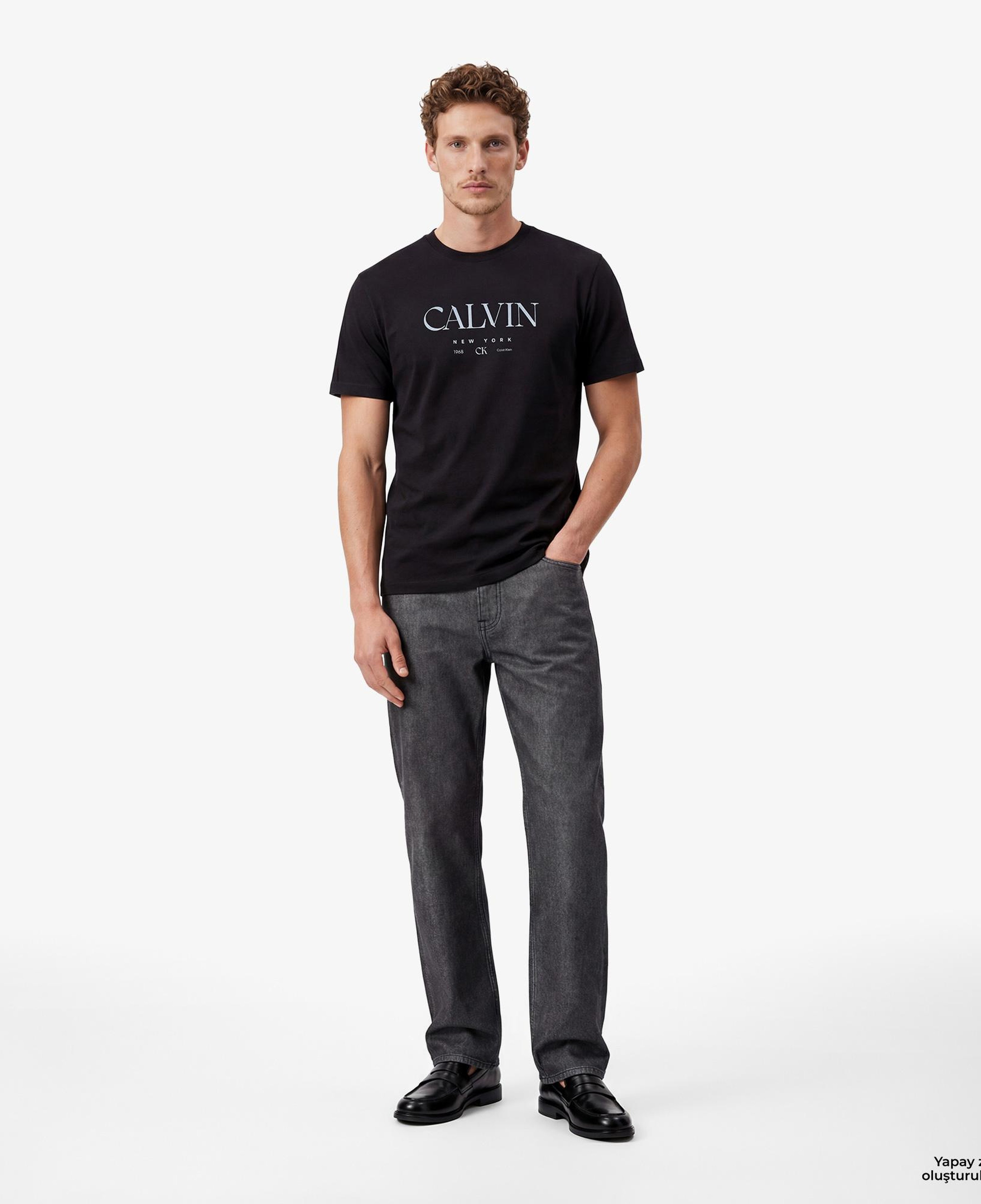 Calvin Klein 20S Graphic Erkek Gri T-Shirt