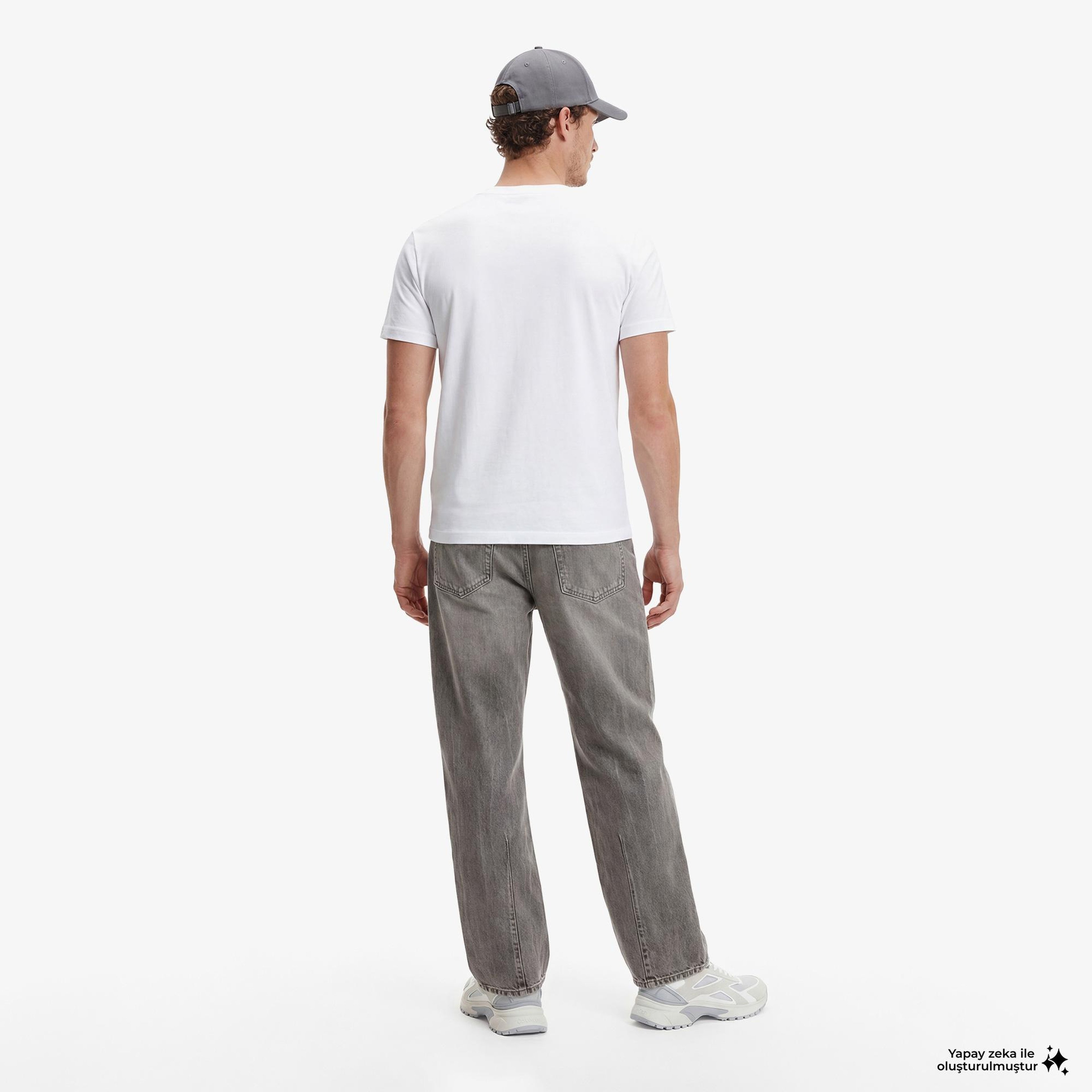 Calvin Klein 20S College Graphic Erkek Beyaz T-Shirt