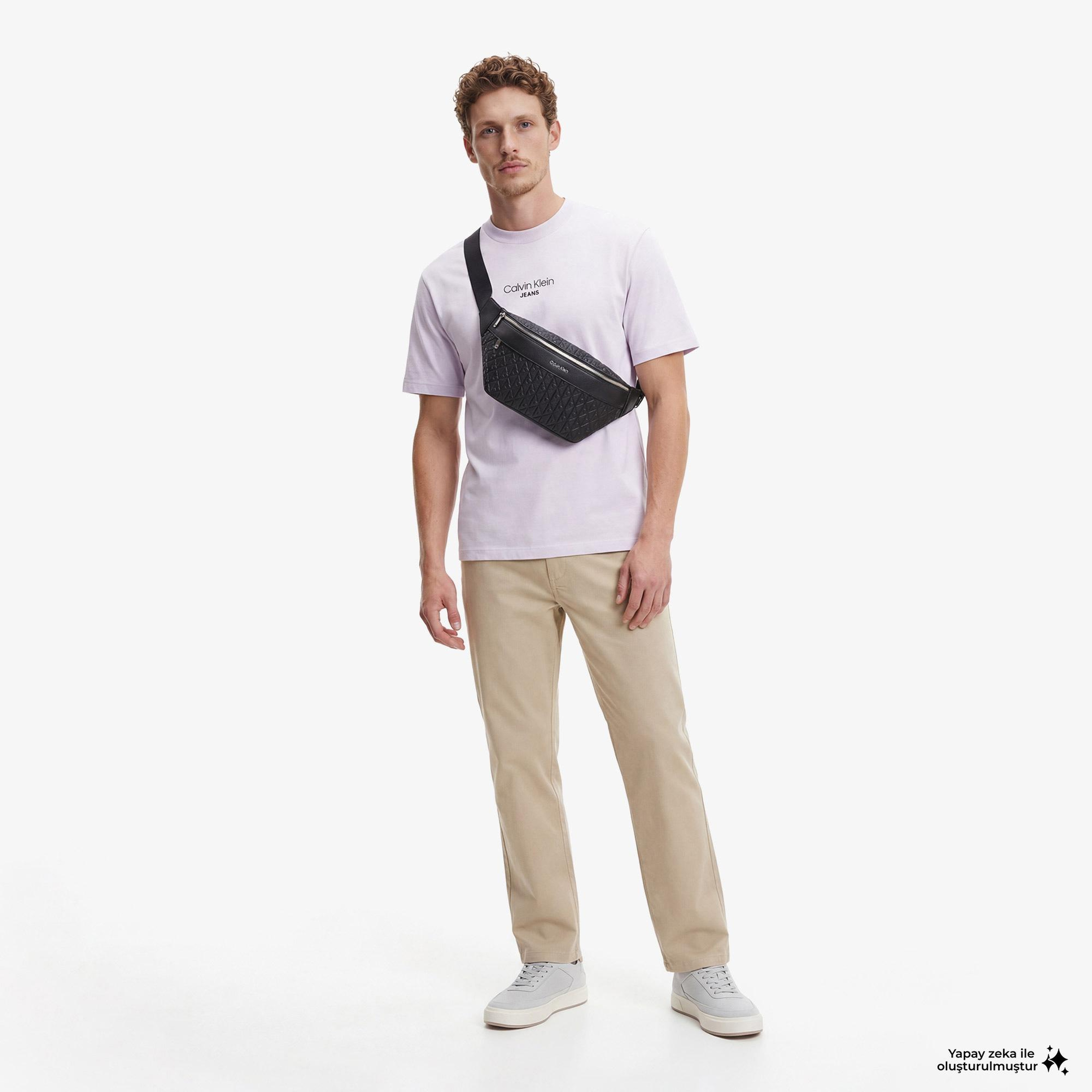 Calvin Klein 90S Straight Twill Comfort Erkek Kahverengi Pantolon