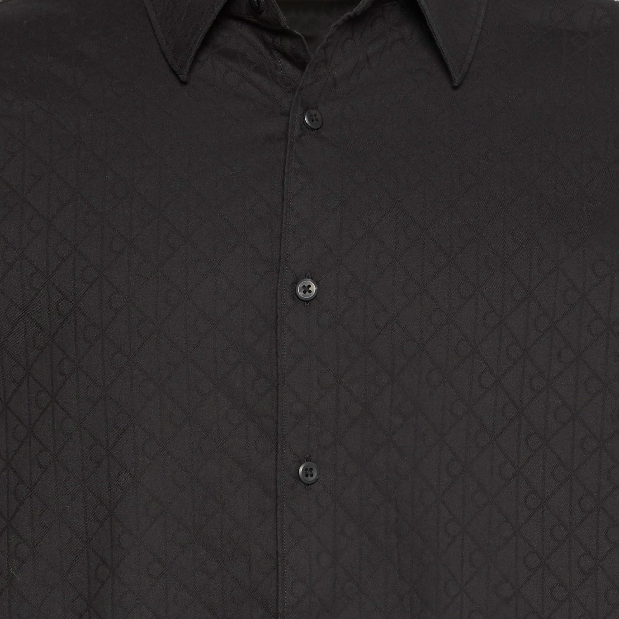 Calvin Klein Jacquard Easy Erkek Siyah Gömlek