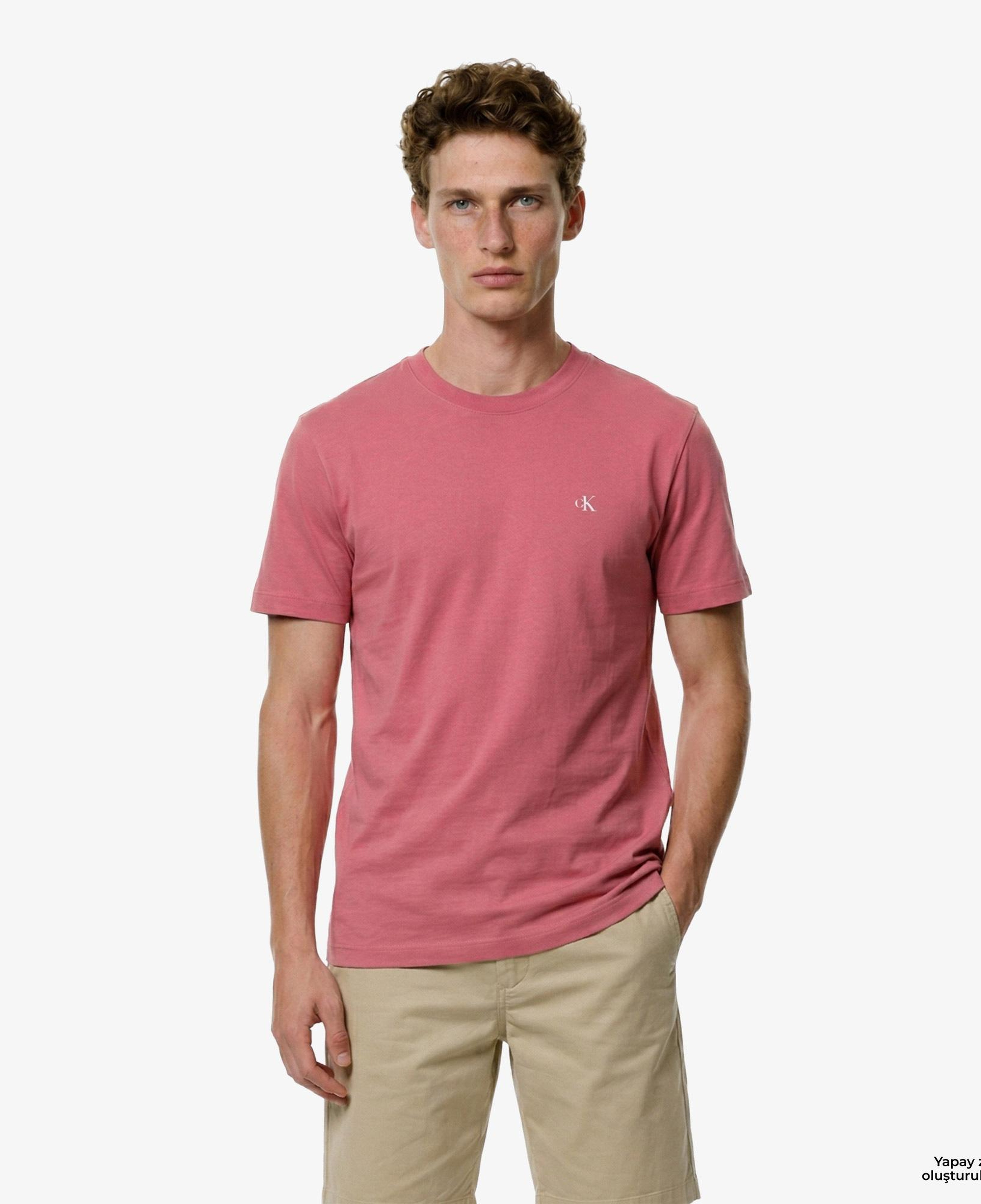 Calvin Klein Easy Monogram Erkek Kırmızı T-Shirt