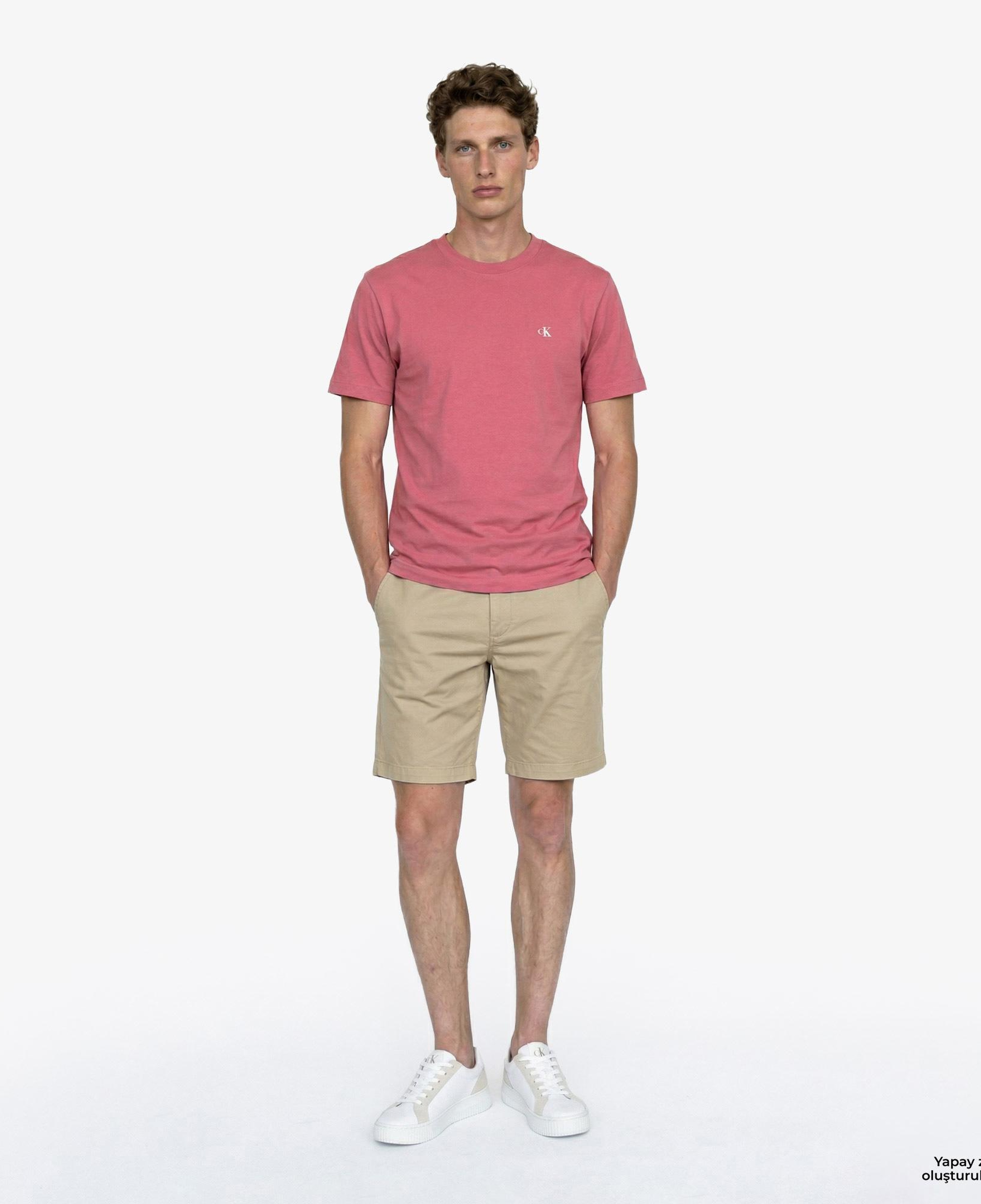 Calvin Klein Easy Monogram Erkek Kırmızı T-Shirt