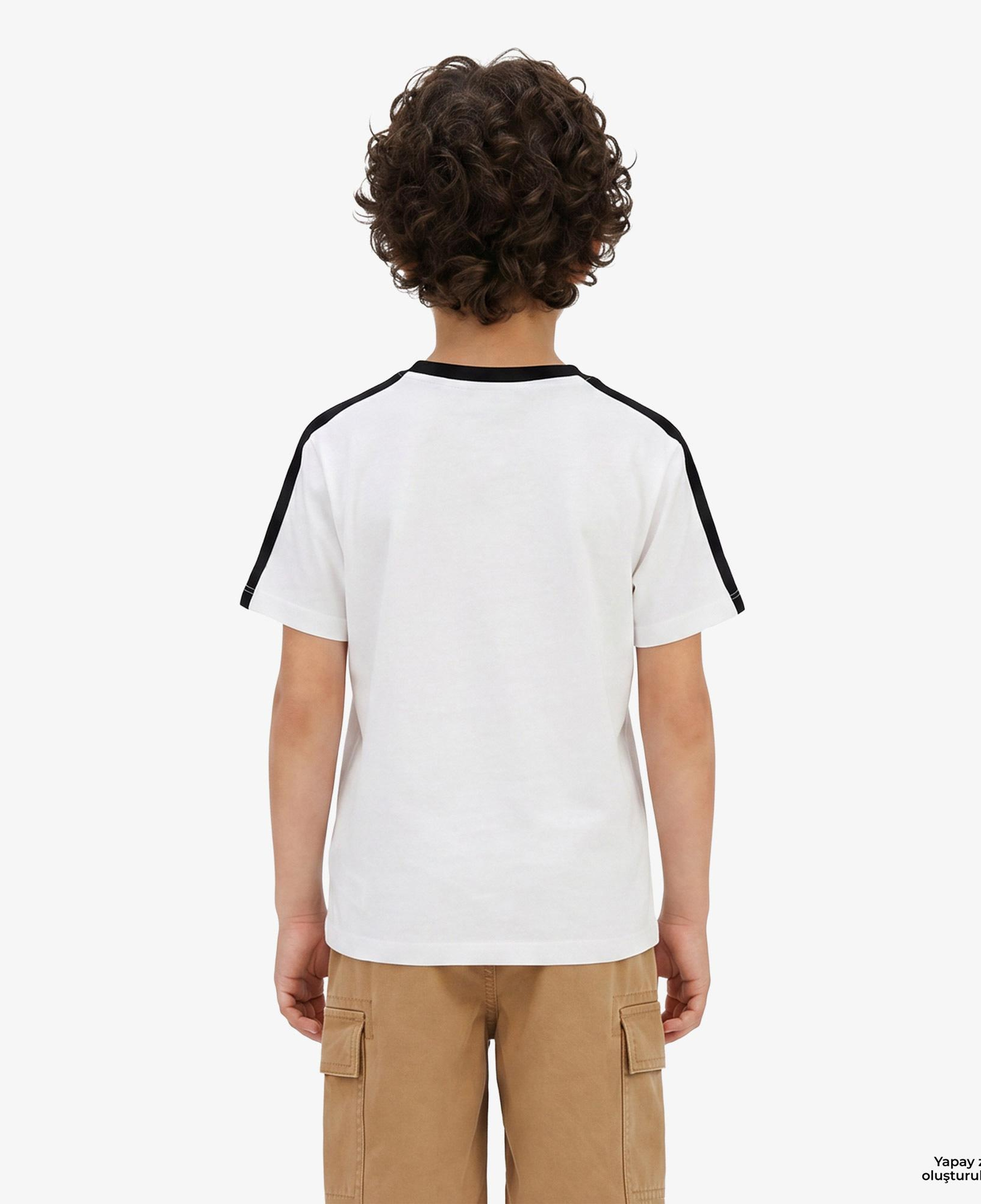 Calvin Klein Taping Çocuk Beyaz T-Shirt