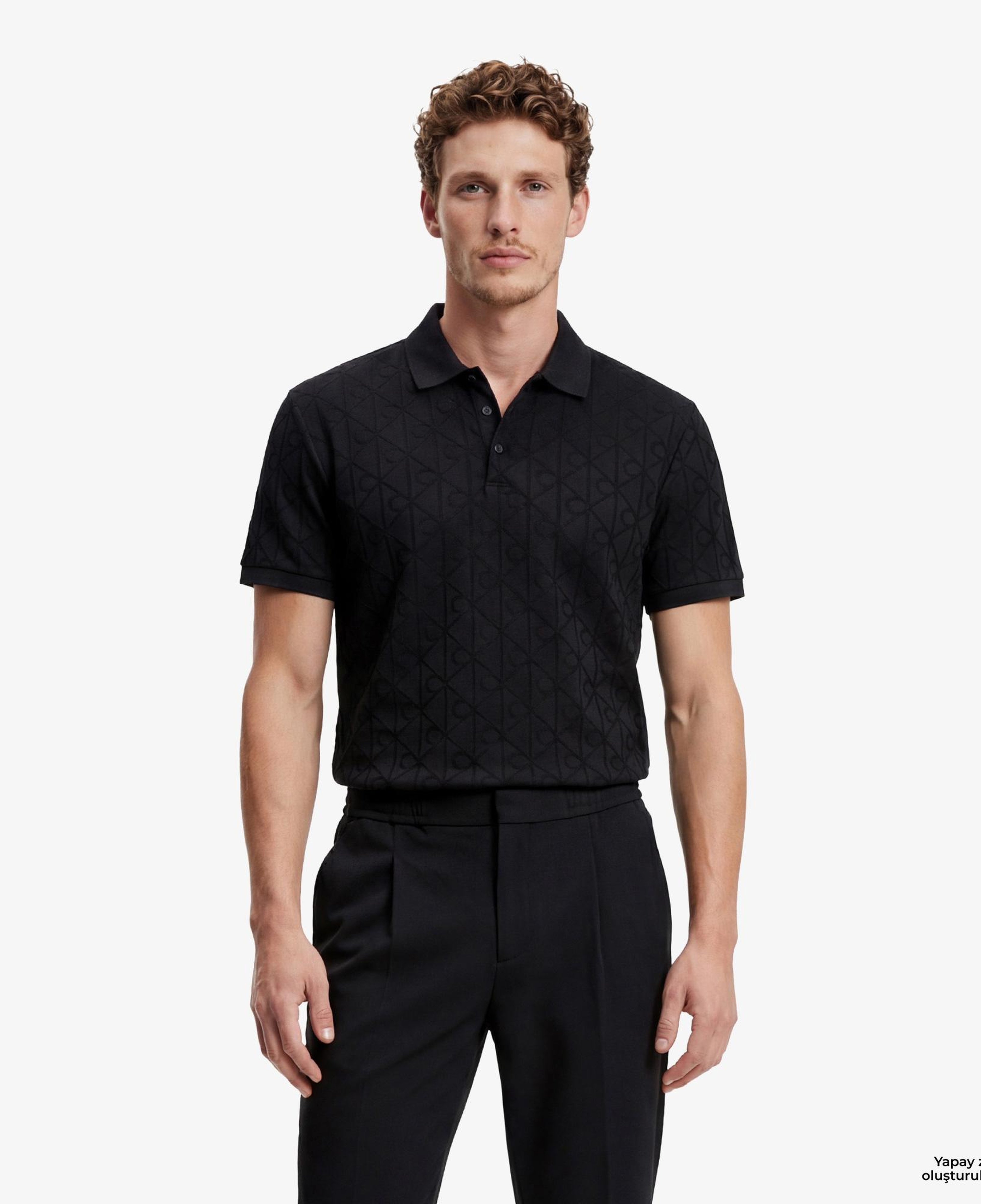 Calvin Klein Slim Tapered Knit Pleated Erkek Siyah Pantolon