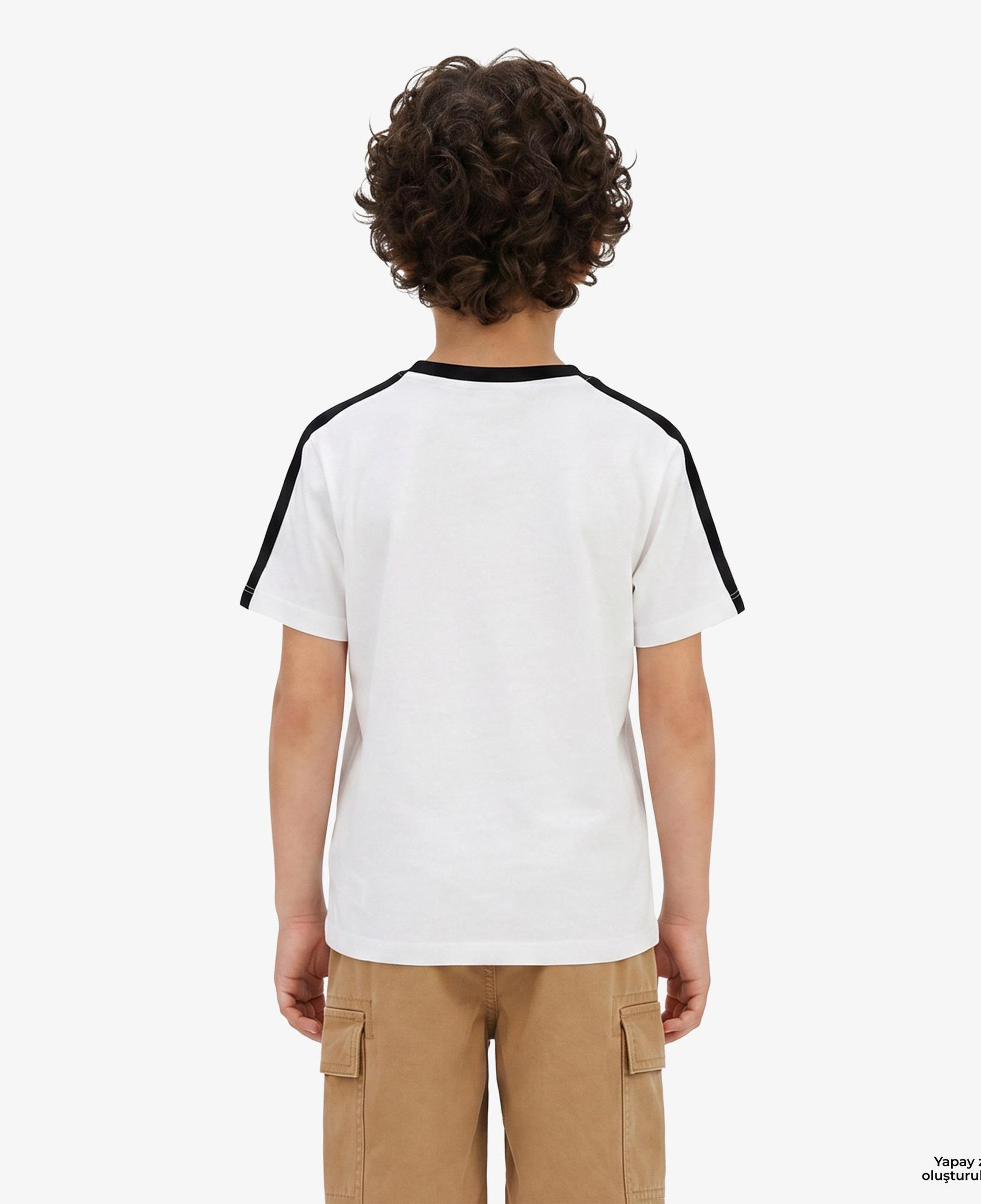 Calvin Klein Taping Çocuk Beyaz T-Shirt