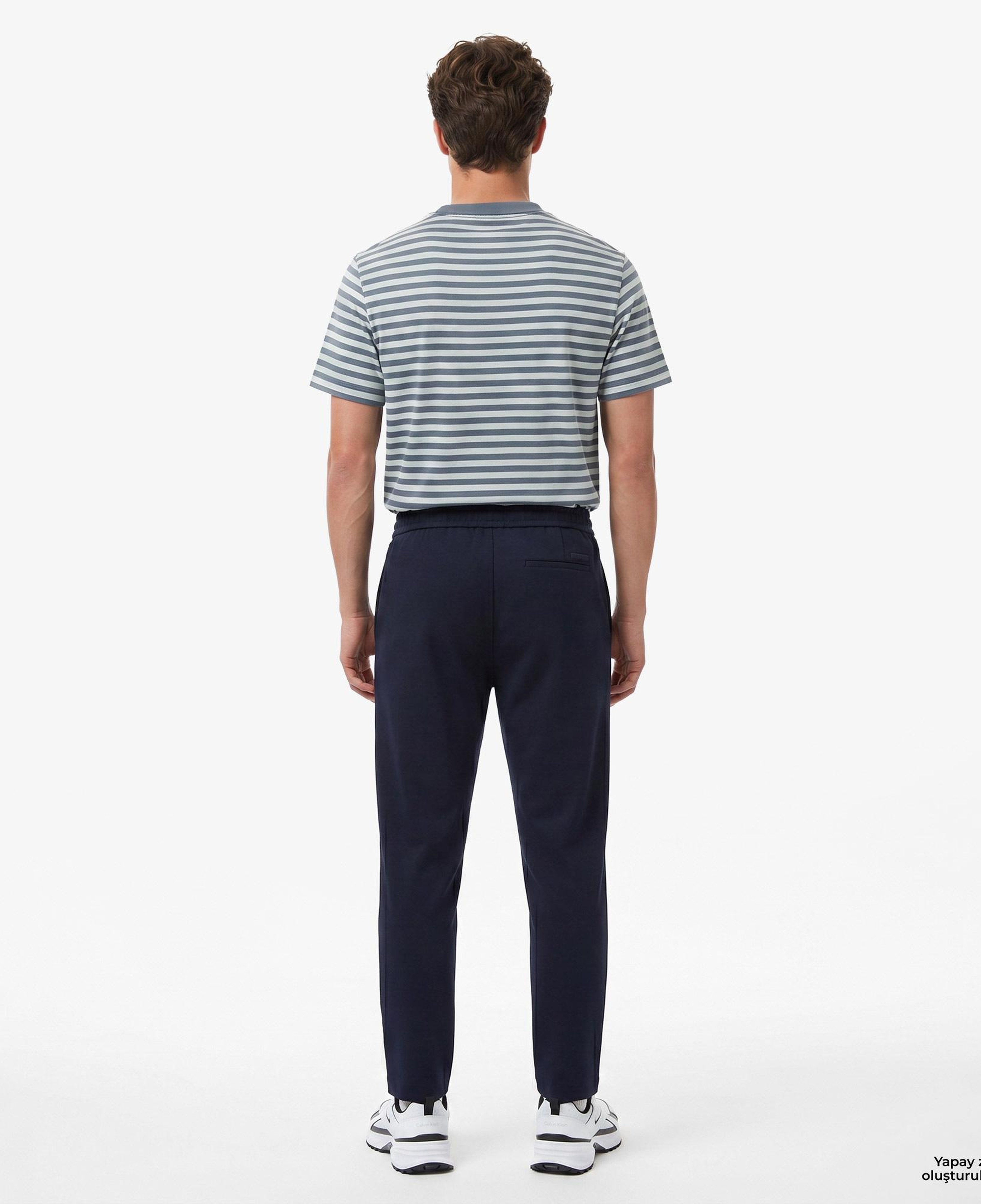Calvin Klein Tapered Tech Knit Pleated Erkek Mavi Pantolon