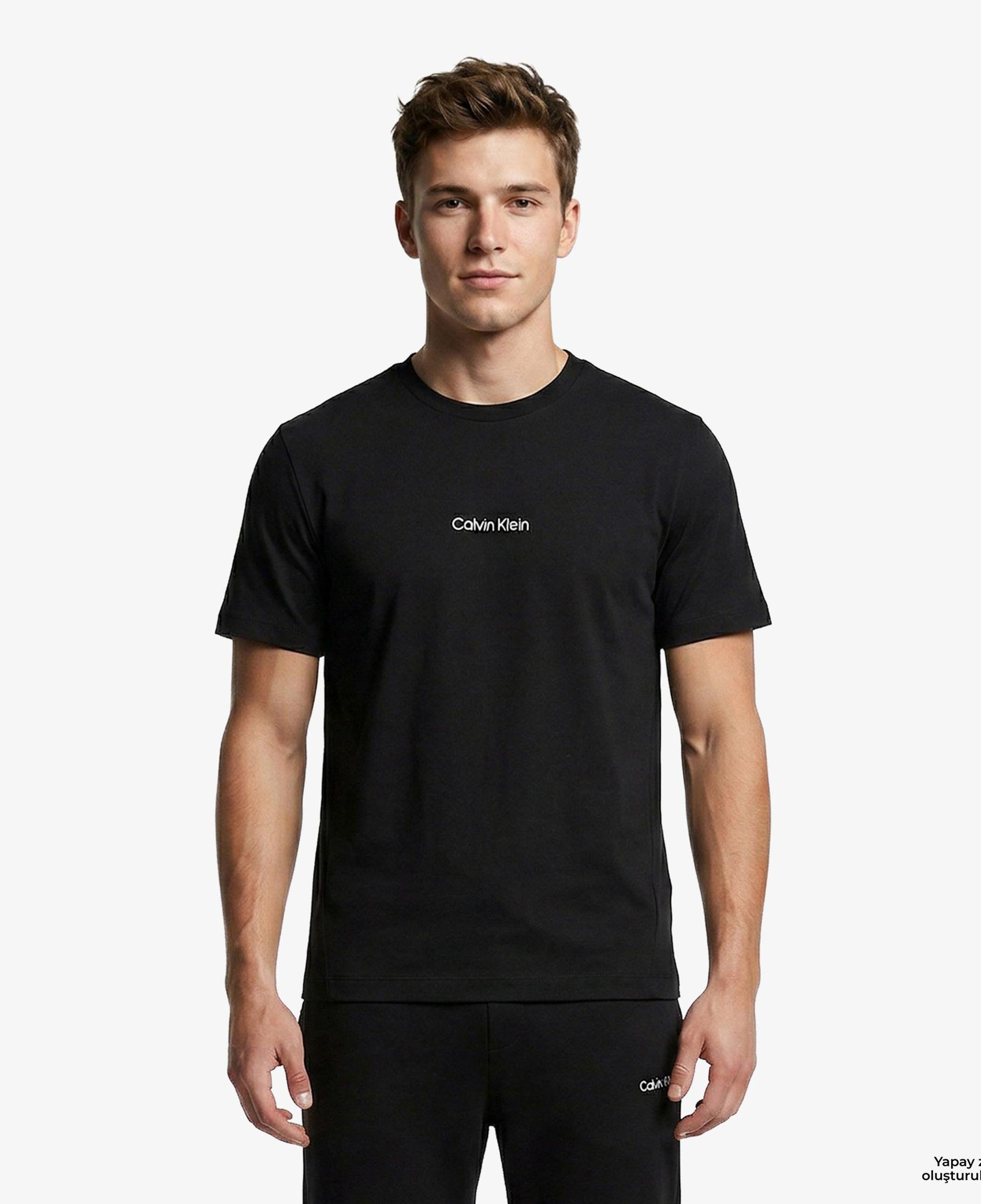 Calvin Klein Crew Neck Erkek Siyah T-Shirt
