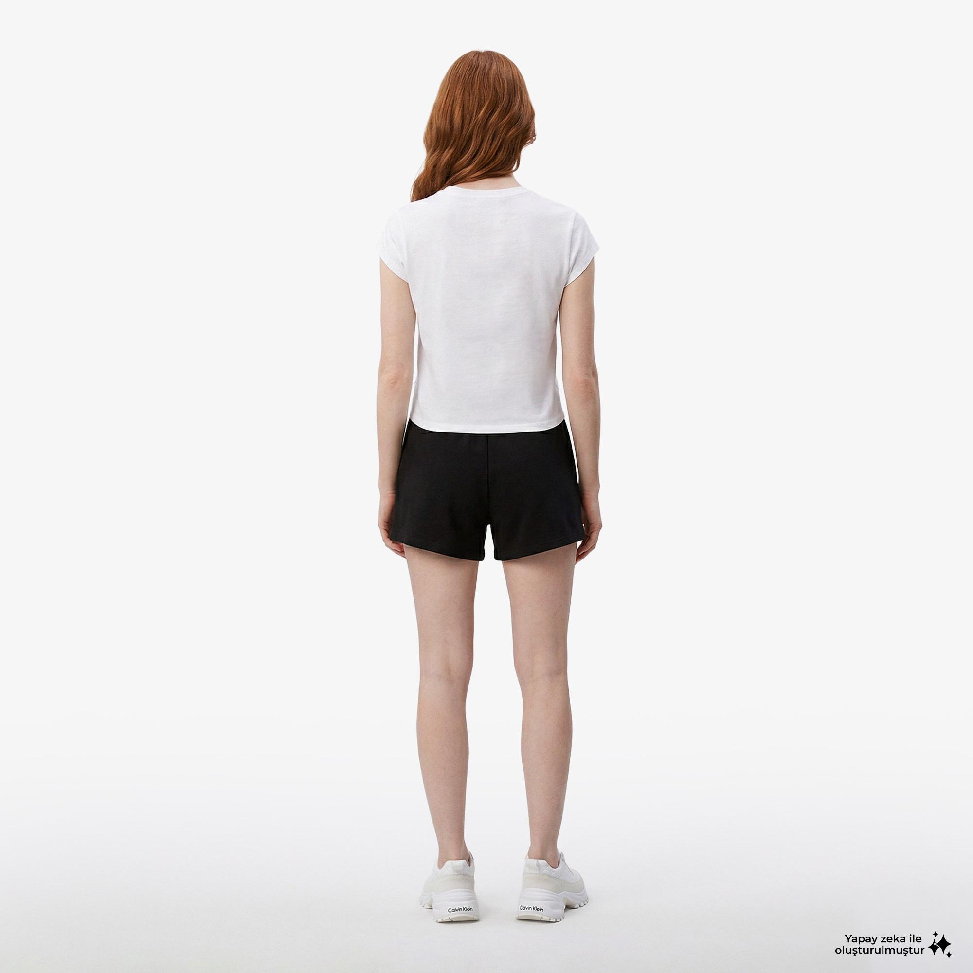 Calvin Klein French Terry Kadın Siyah Şort