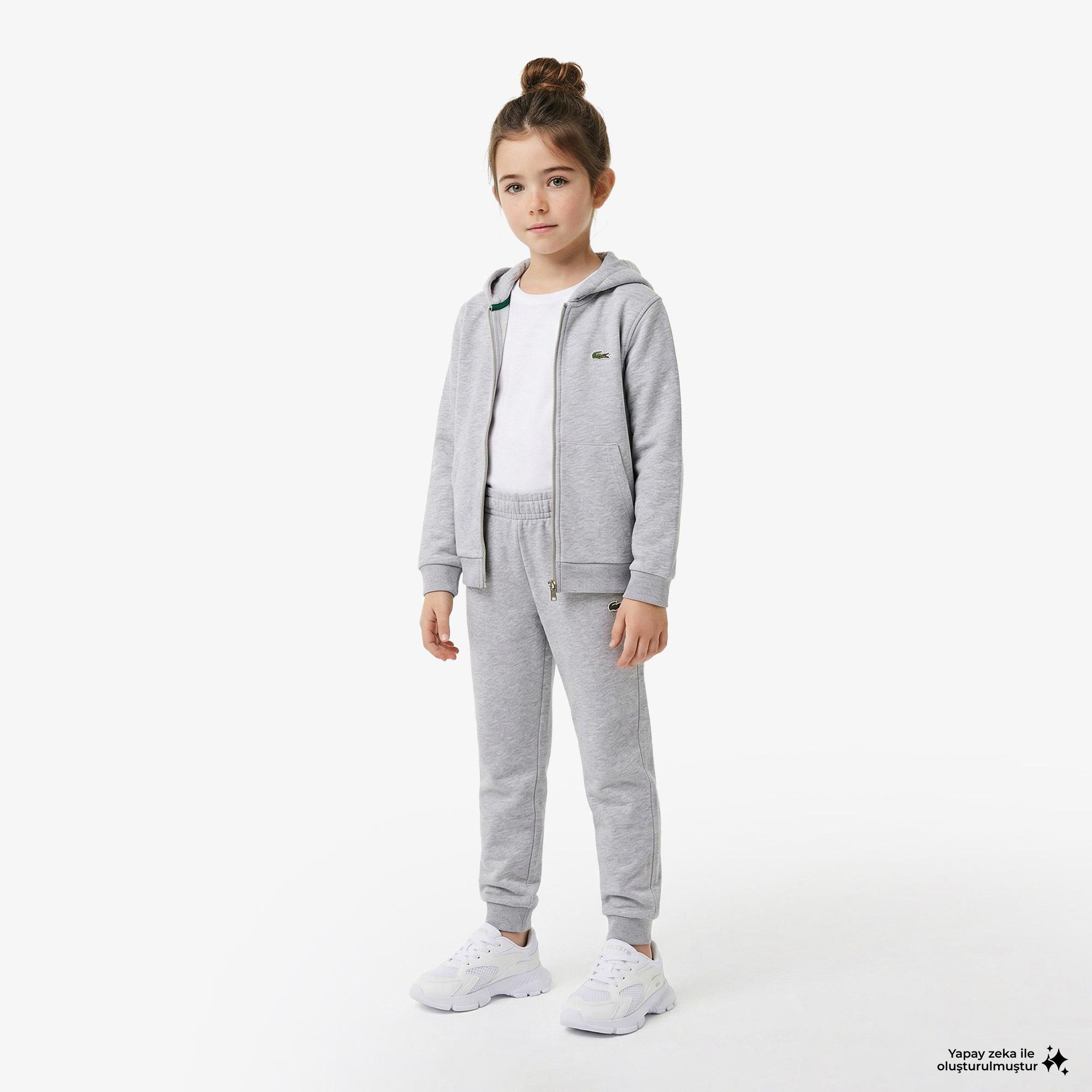 Çocuk Kapüşonlu Gri Sweatshirt