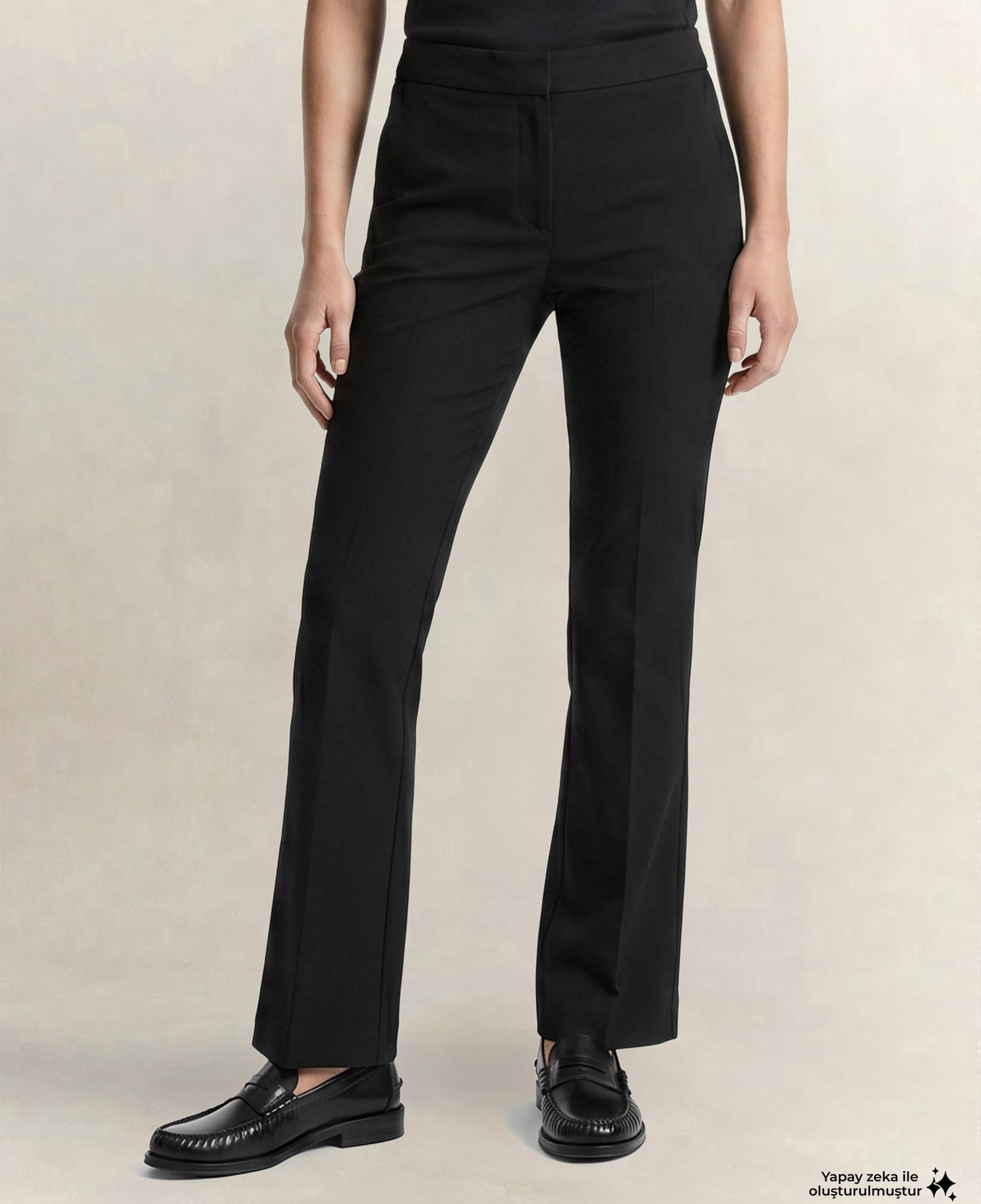GANT Kadın Siyah Slim Fit Pantolon