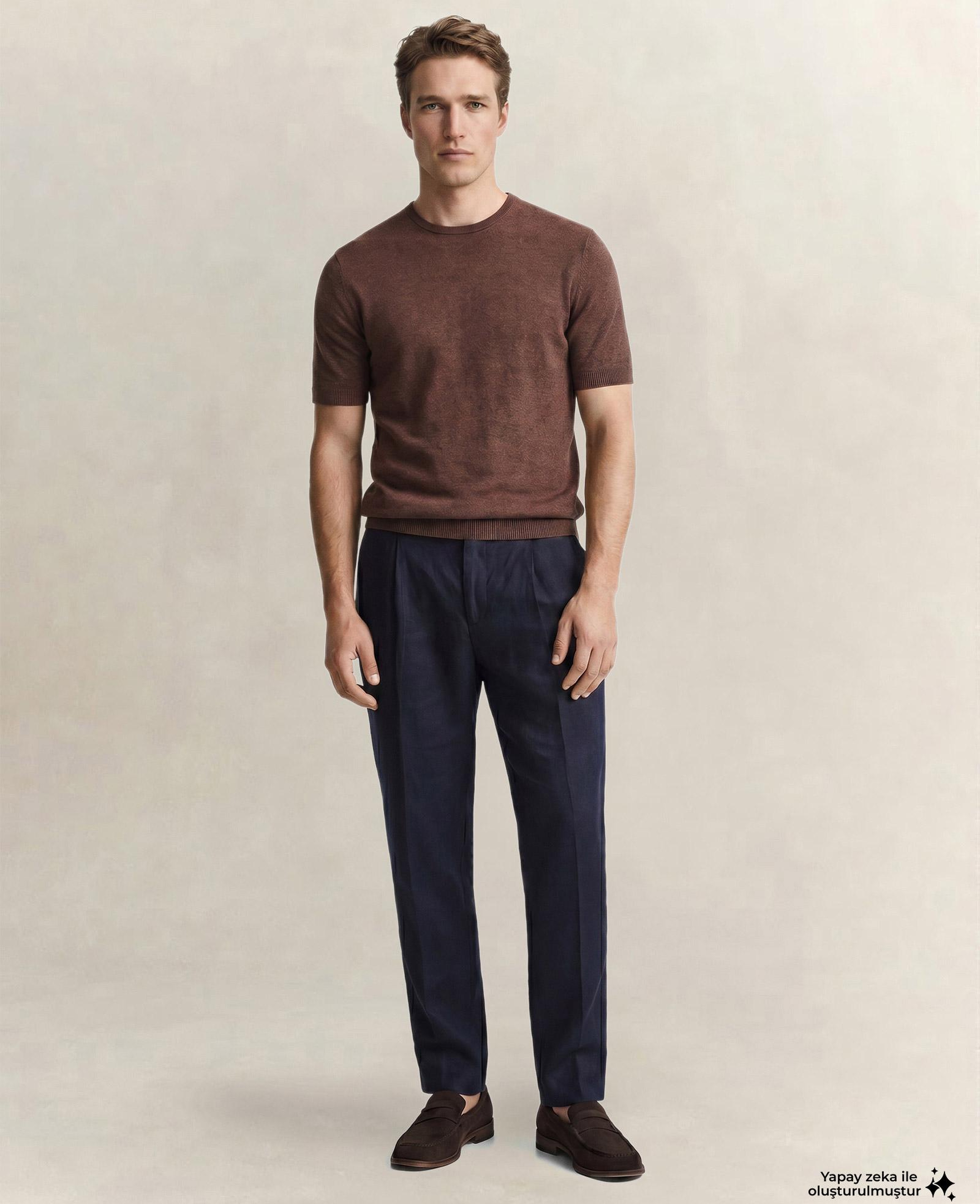 GANT Erkek Lacivert Regular Fit Pantolon