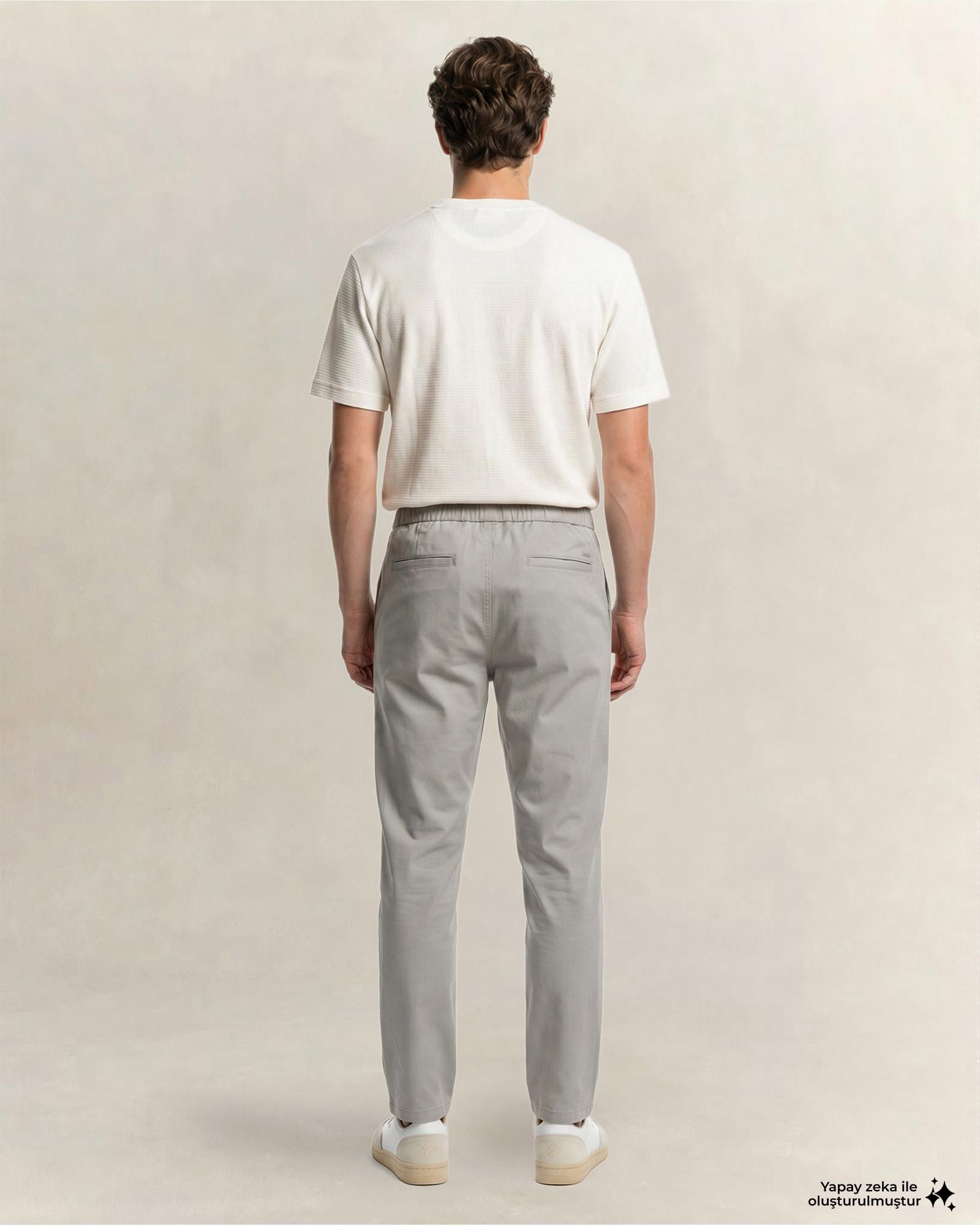 GANT Erkek Gri Regular Fit Jogger Pantolon